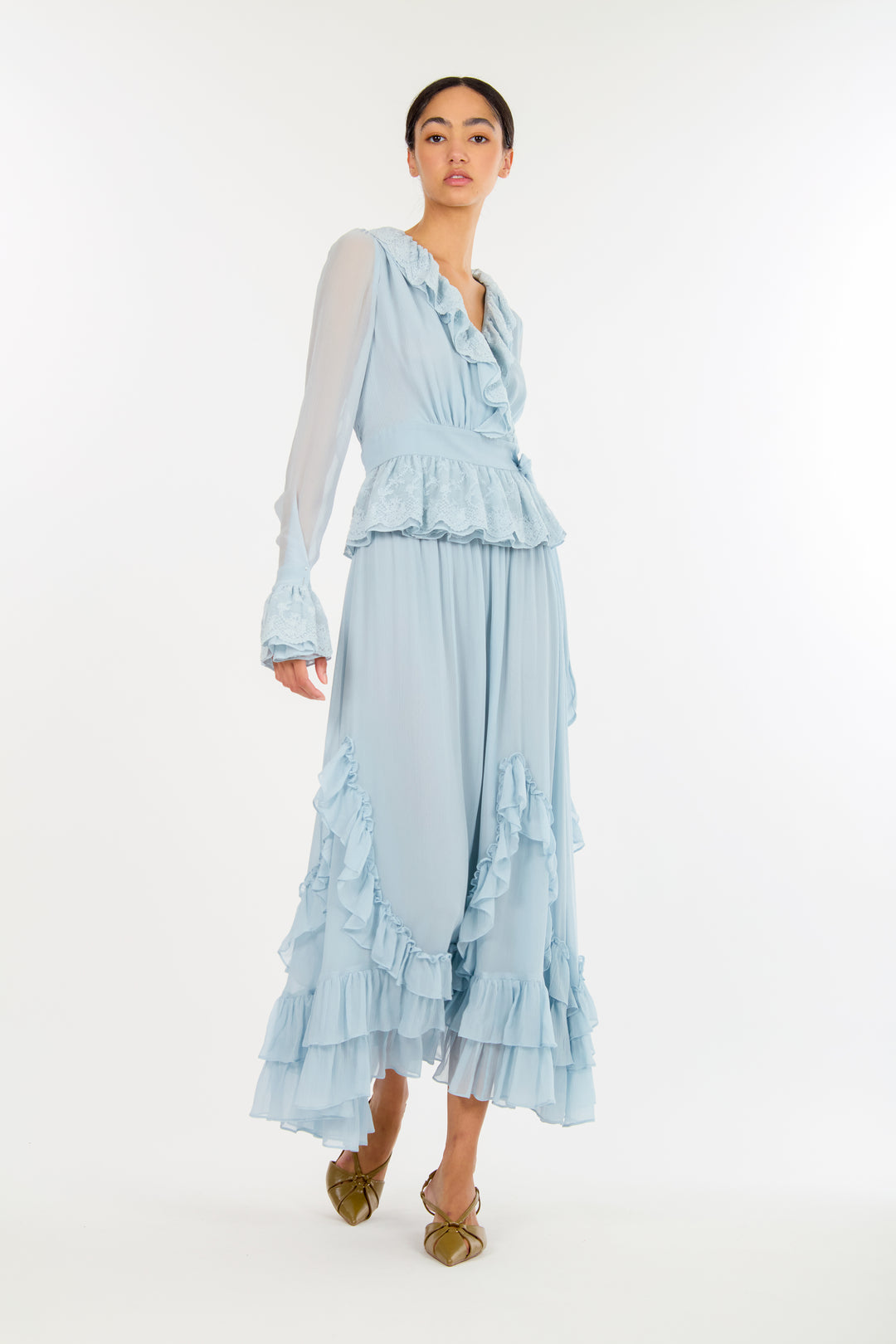 Poet Blouse - 100% Organic Silk Chiffon