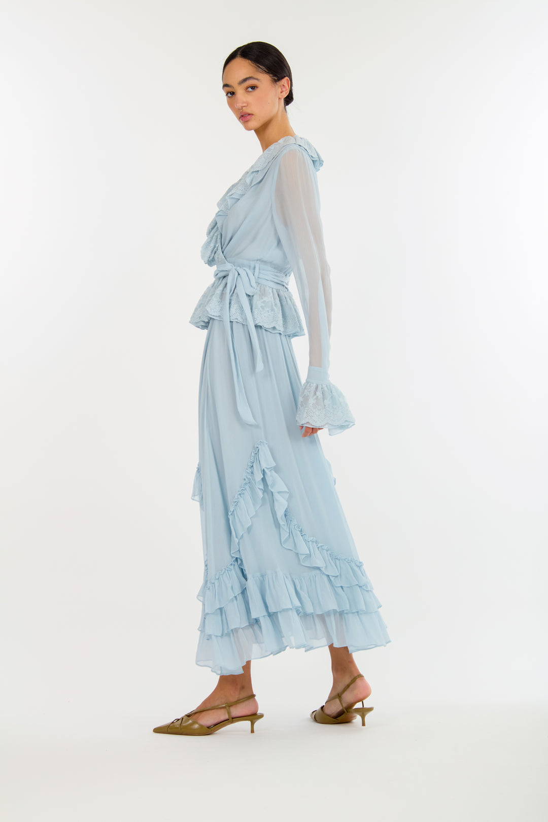 Poet Blouse - 100% Organic Silk Chiffon