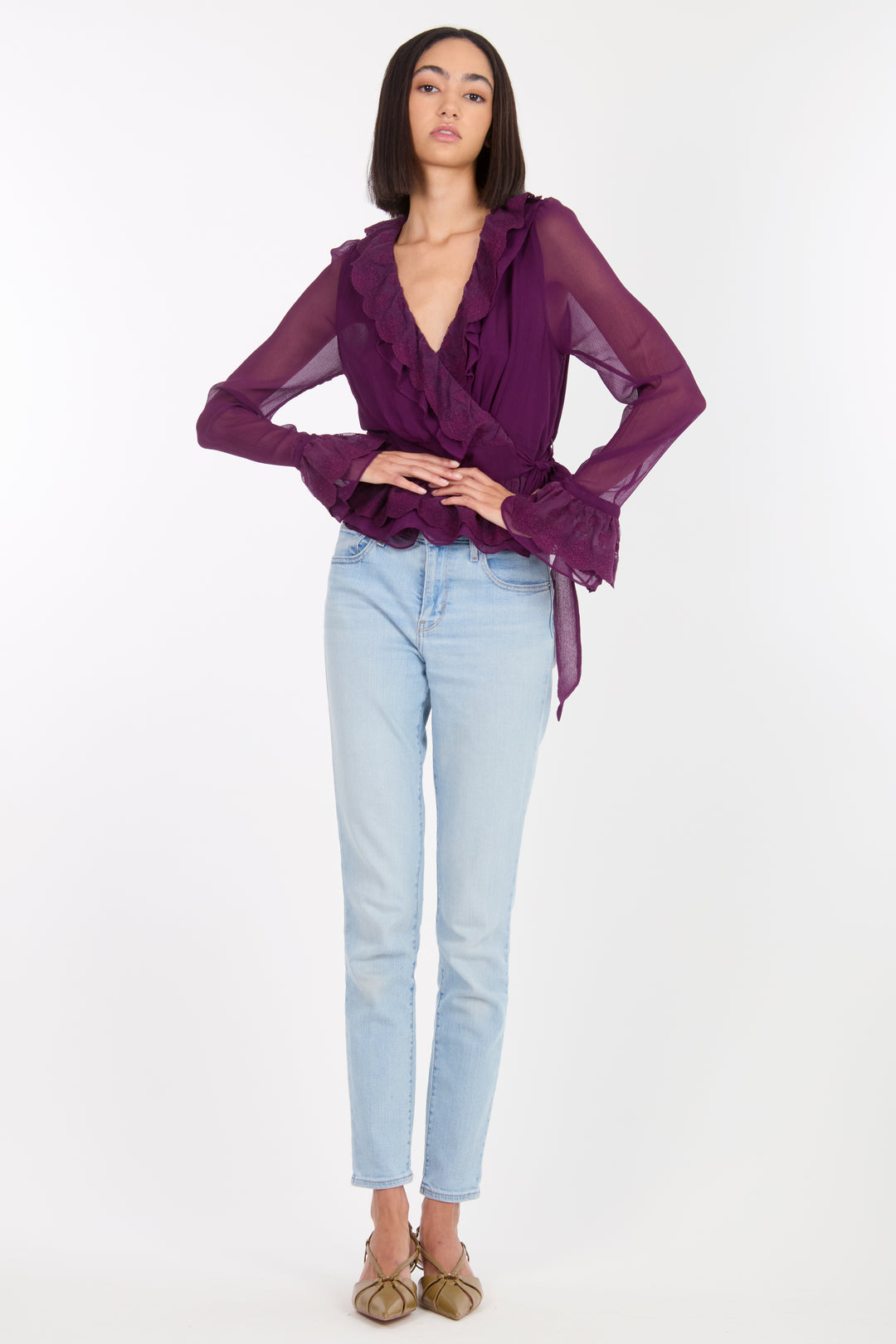 Poet Blouse - 100% Organic Silk Chiffon