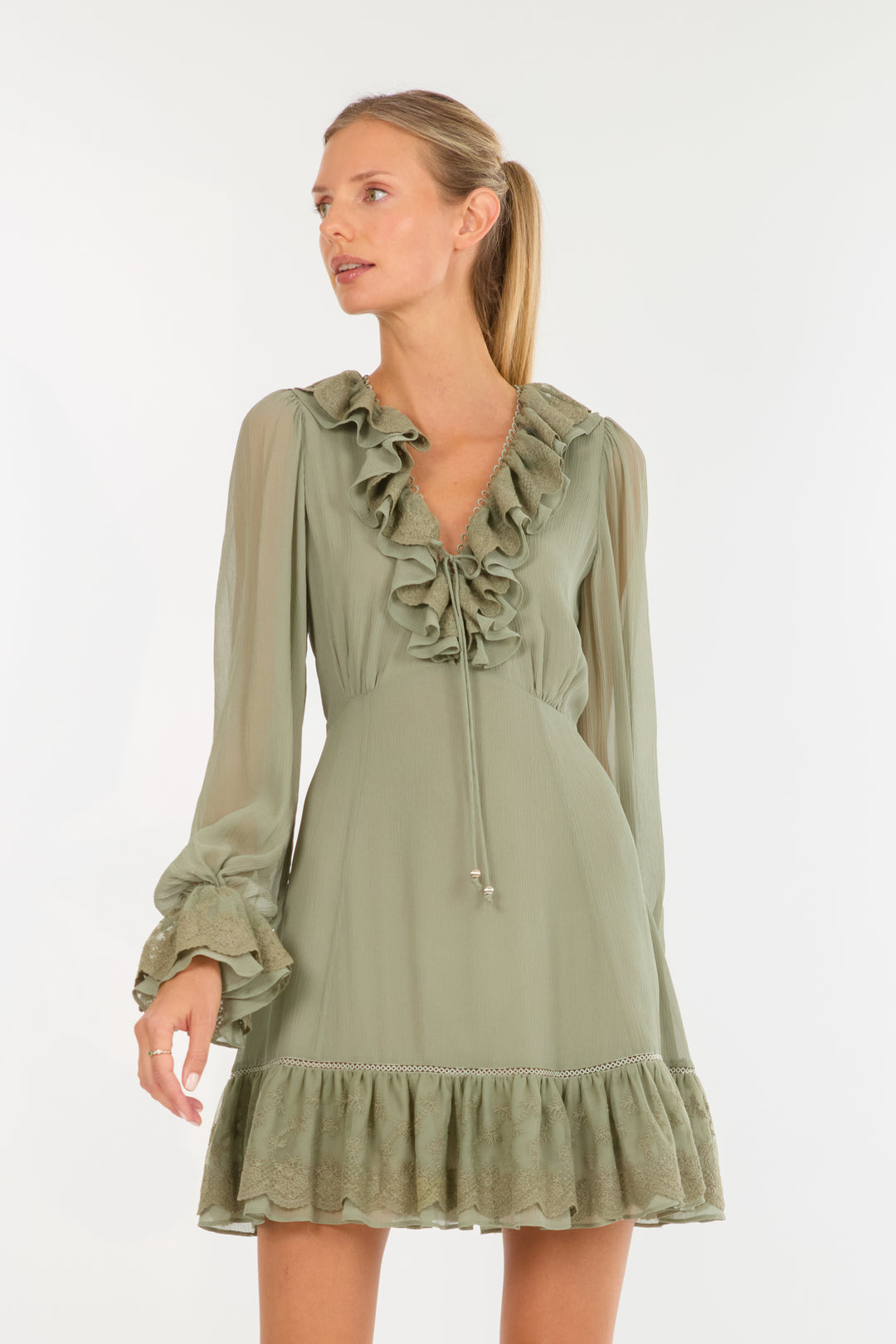 Poet Dress - 100% Organic Silk Chiffon