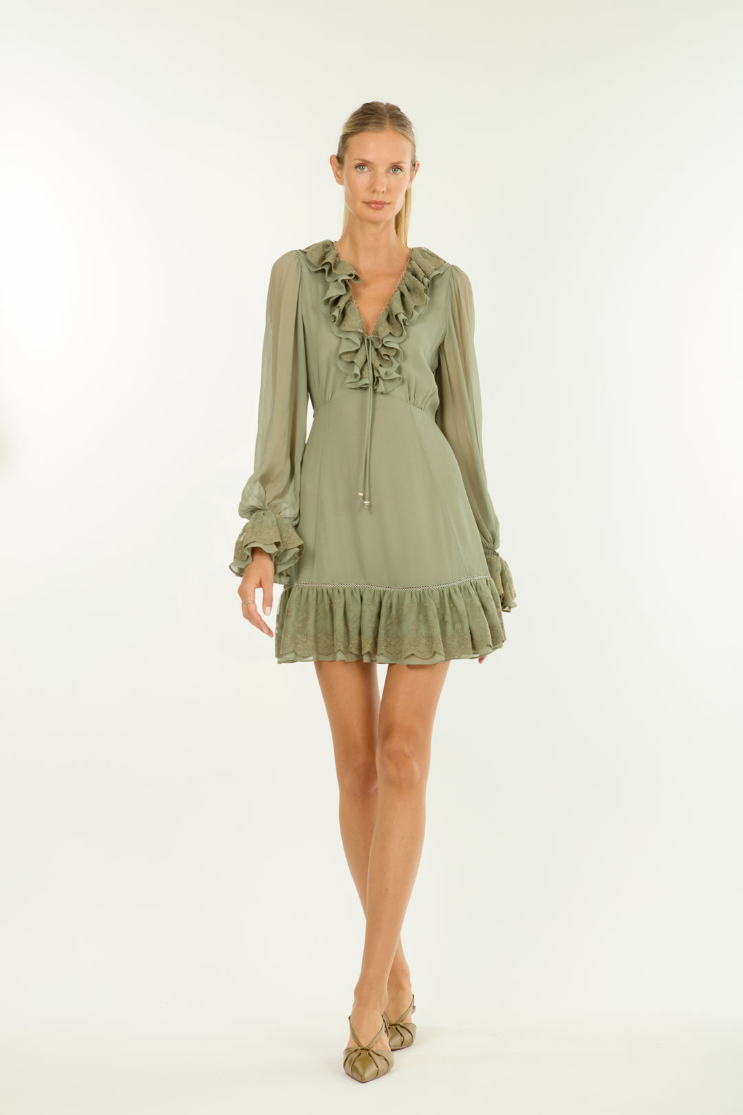 Poet Dress - 100% Organic Silk Chiffon