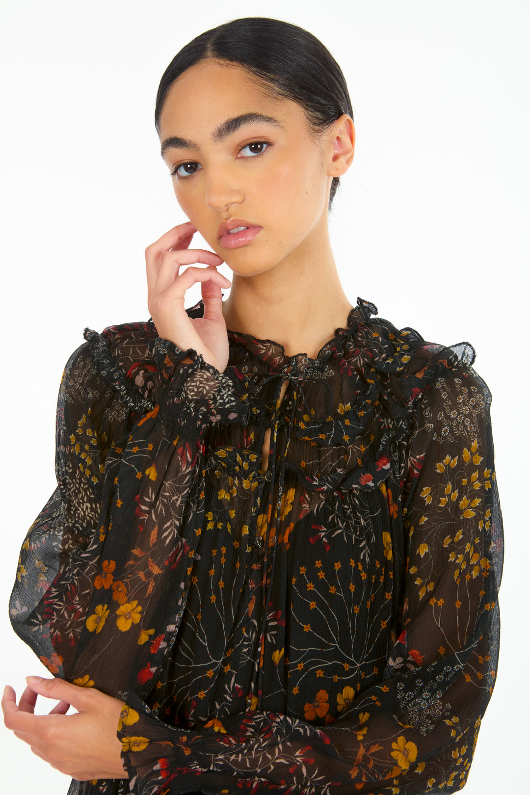 Roan Mini Dress - 100% Organic Silk Chiffon