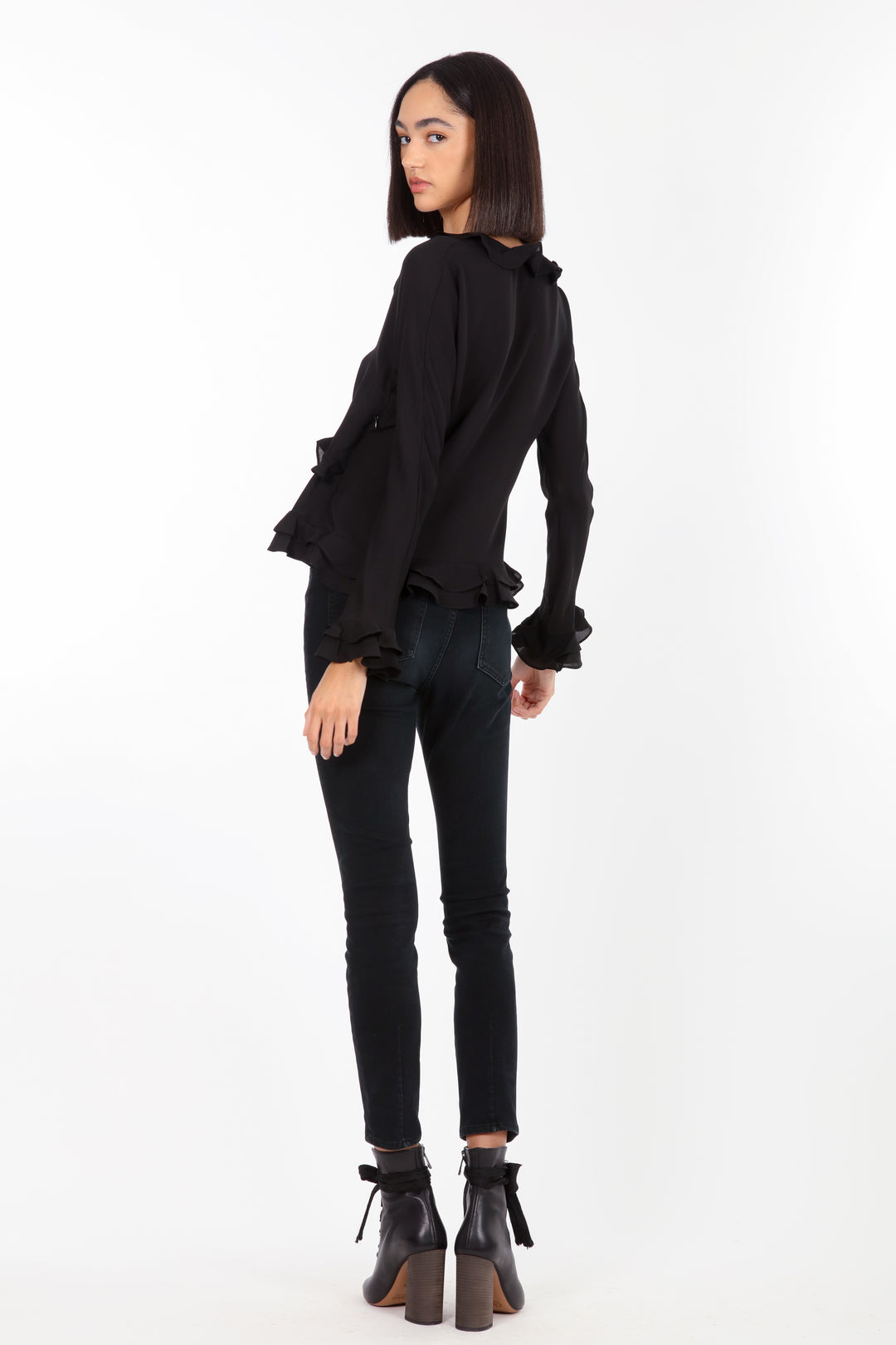 Sander Blouse - 100% Organic Silk Crepe Georgette