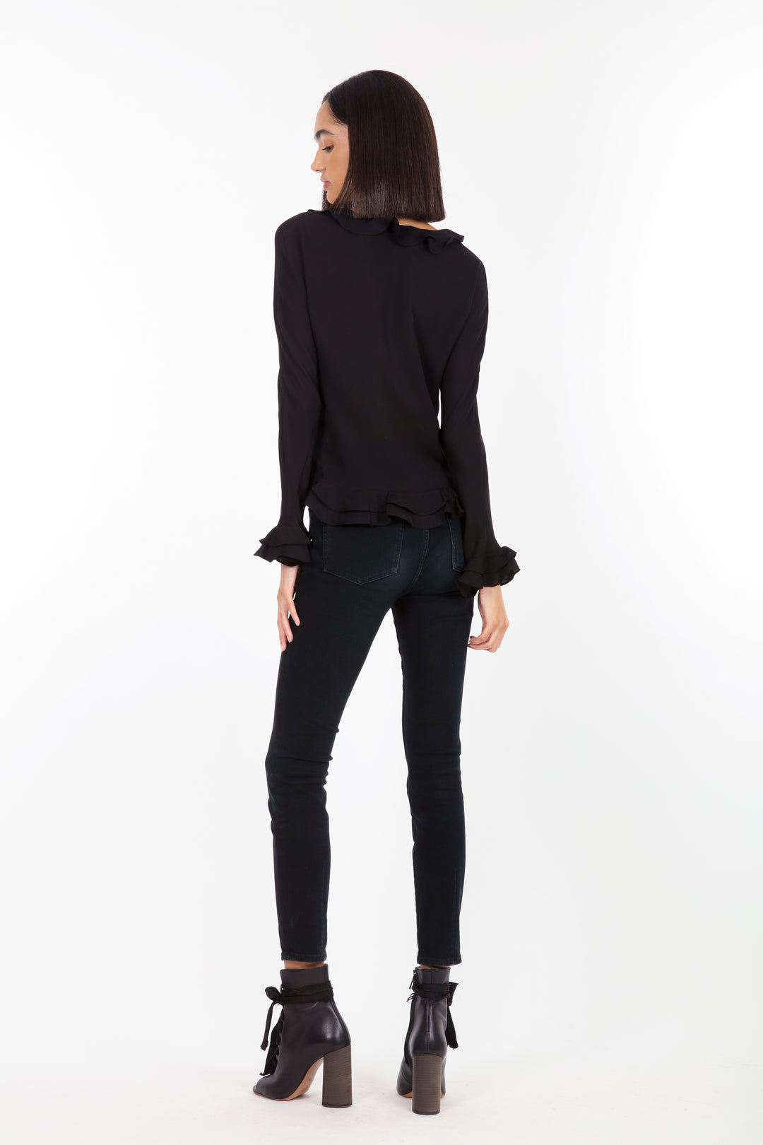 Sander Blouse - 100% Organic Silk Crepe Georgette