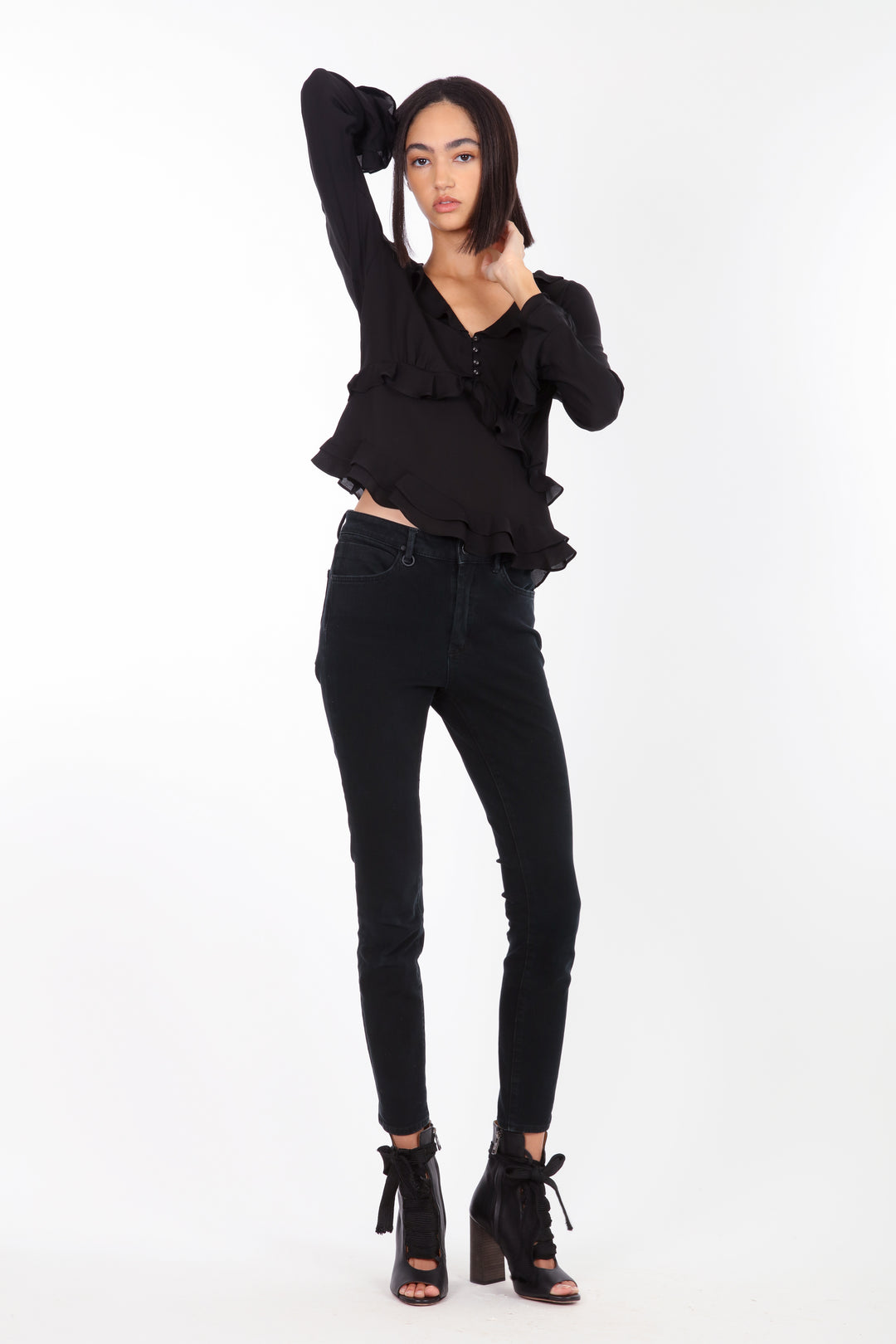 Sander Blouse - 100% Organic Silk Crepe Georgette