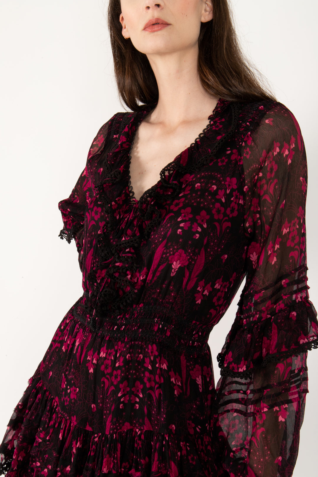 Ezra Dress - Viscose Crinkle Chiffon