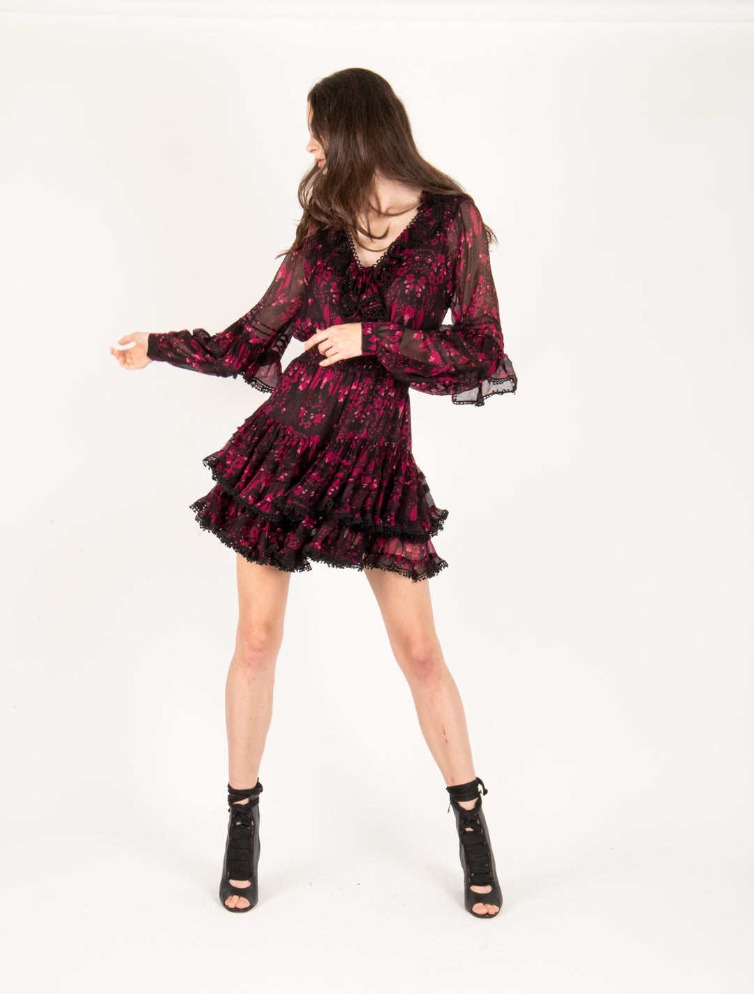 Ezra Dress - Viscose Crinkle Chiffon