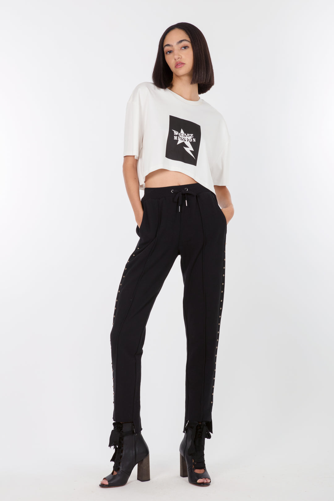 Sadye Sweatpants with Studs - 100% Organic Cotton
