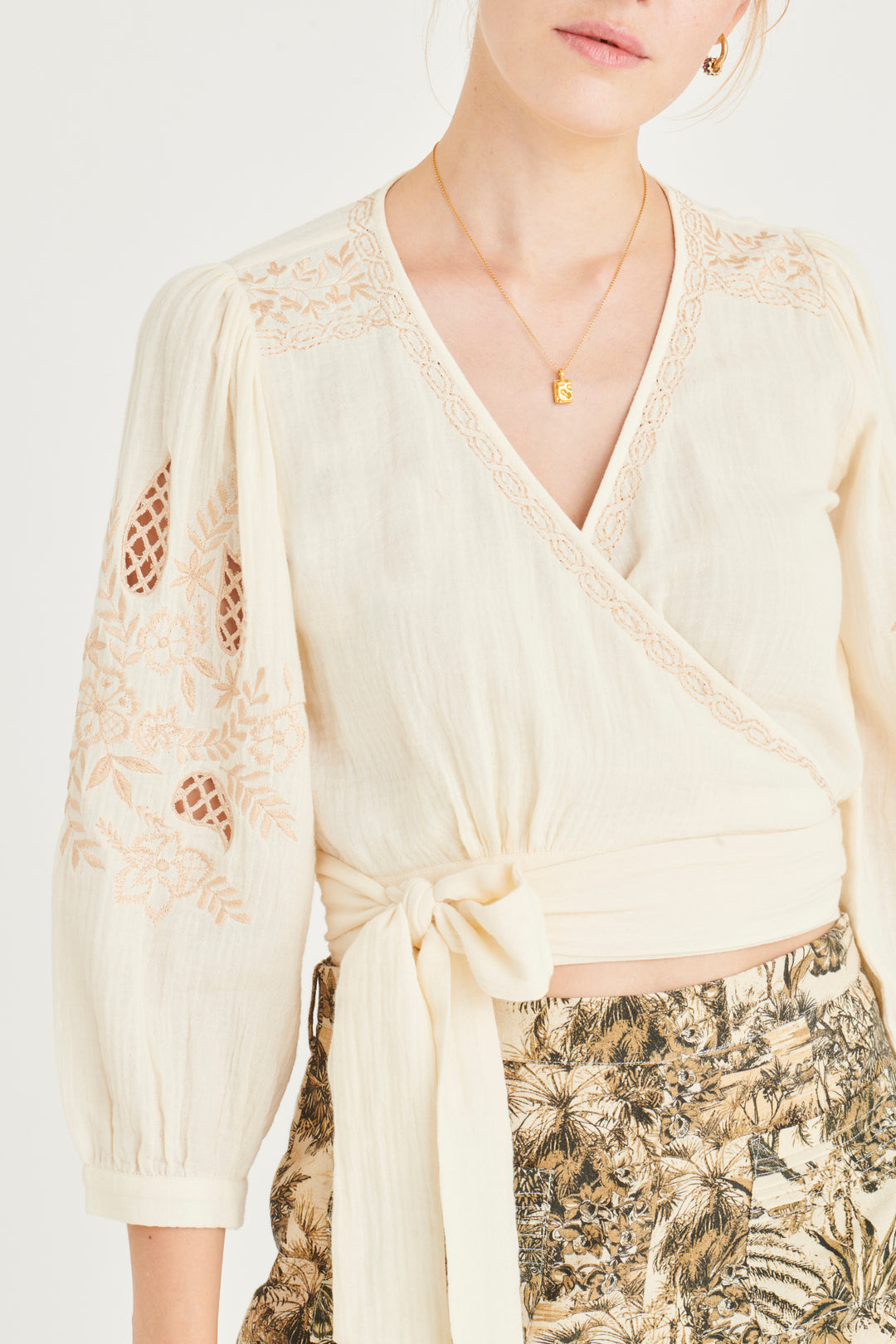 Amie Wrap Top - Organic Cotton