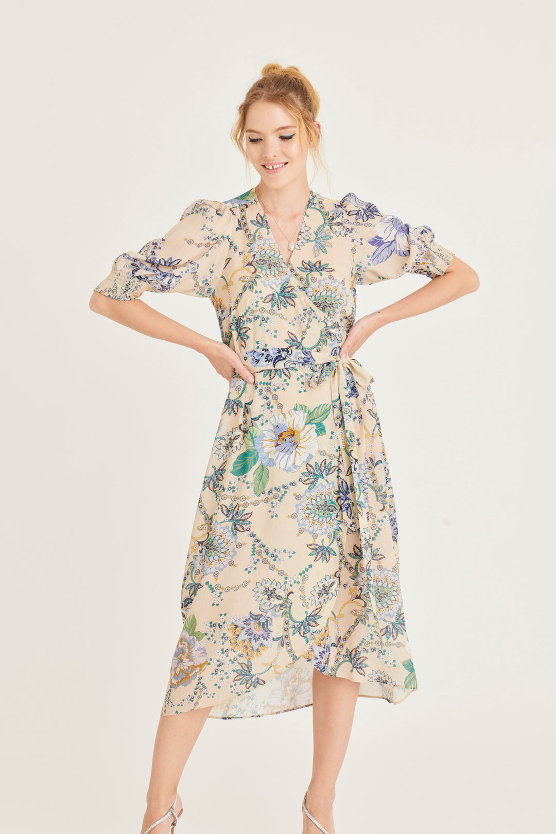 Moonshine Maxi Wrap Dress - Viscose