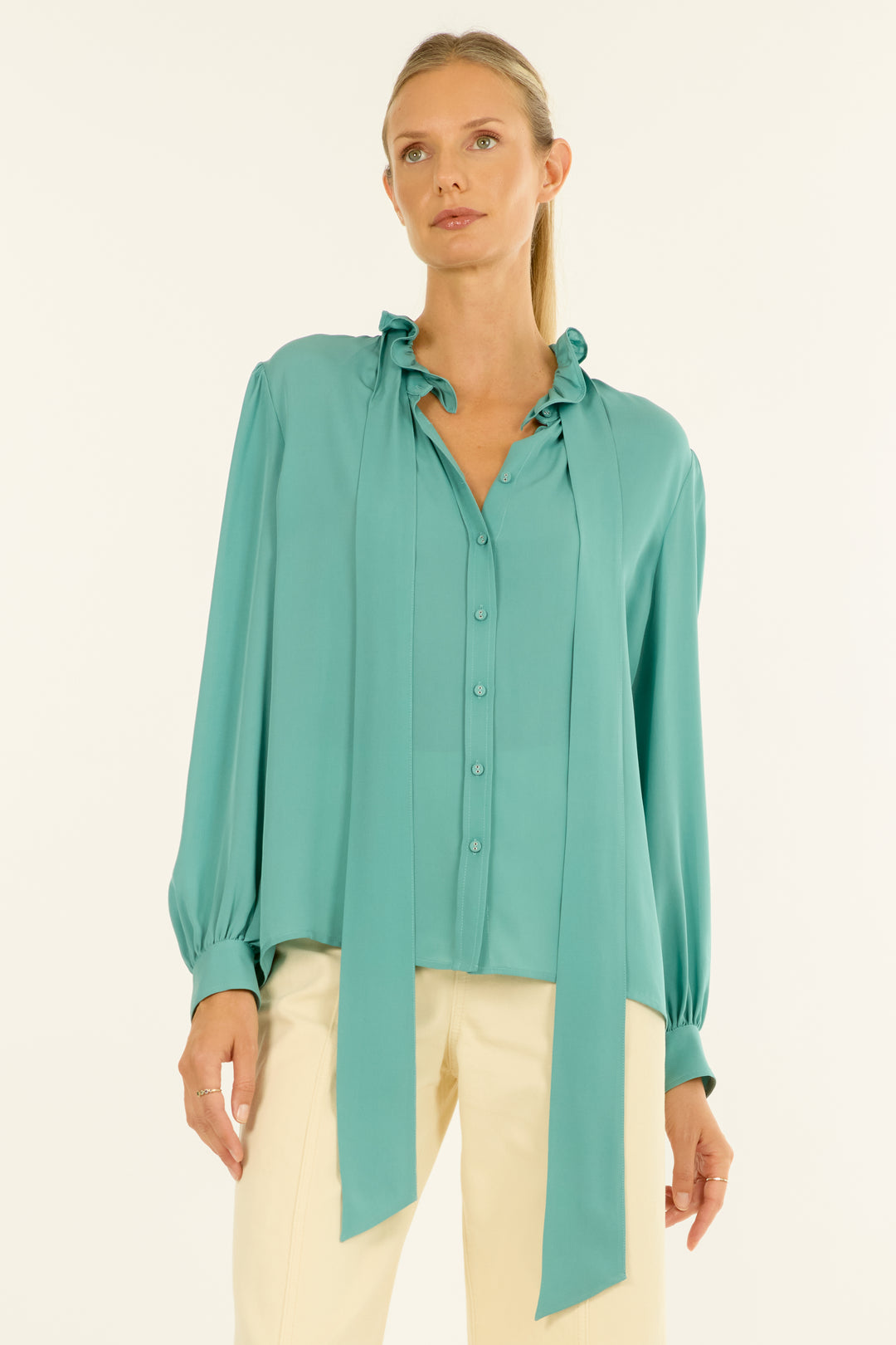 Maribelle Blouse - Silk Double Georgette