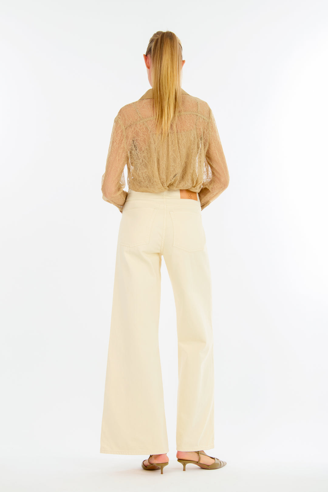 Aubree Top - 100% Silk with Lace