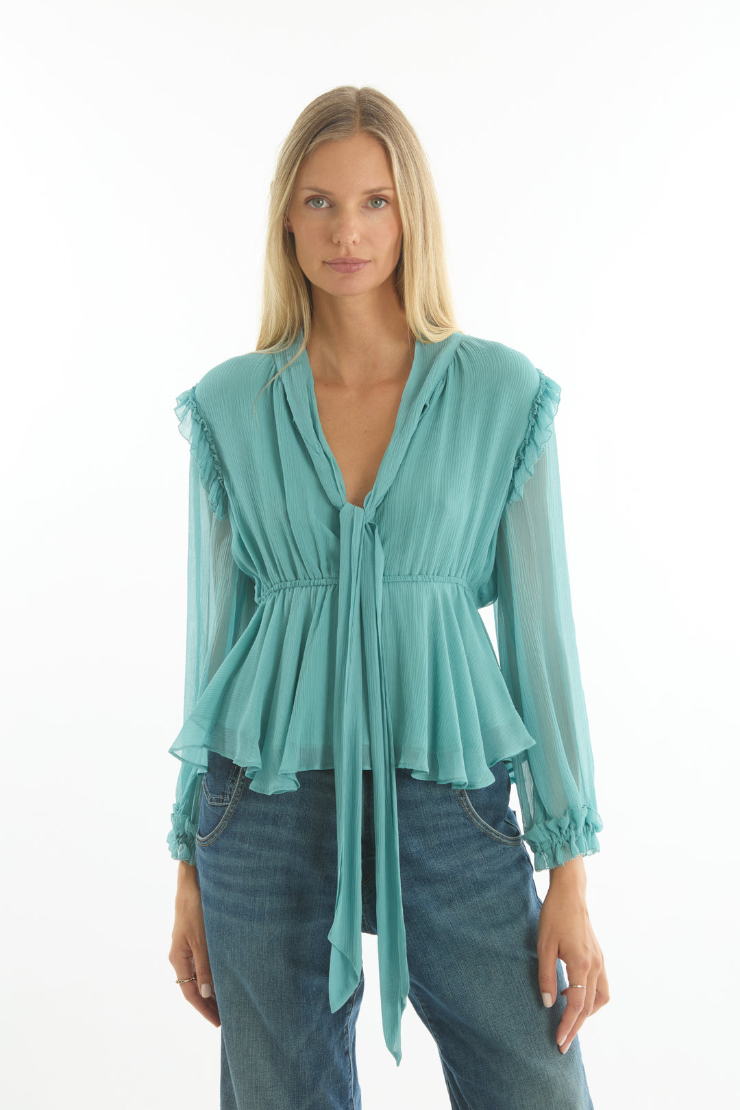 Camila Blouse - 100% Organic Silk Chiffon