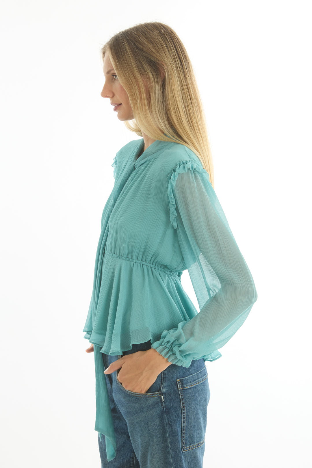 Camila Blouse - 100% Organic Silk Chiffon