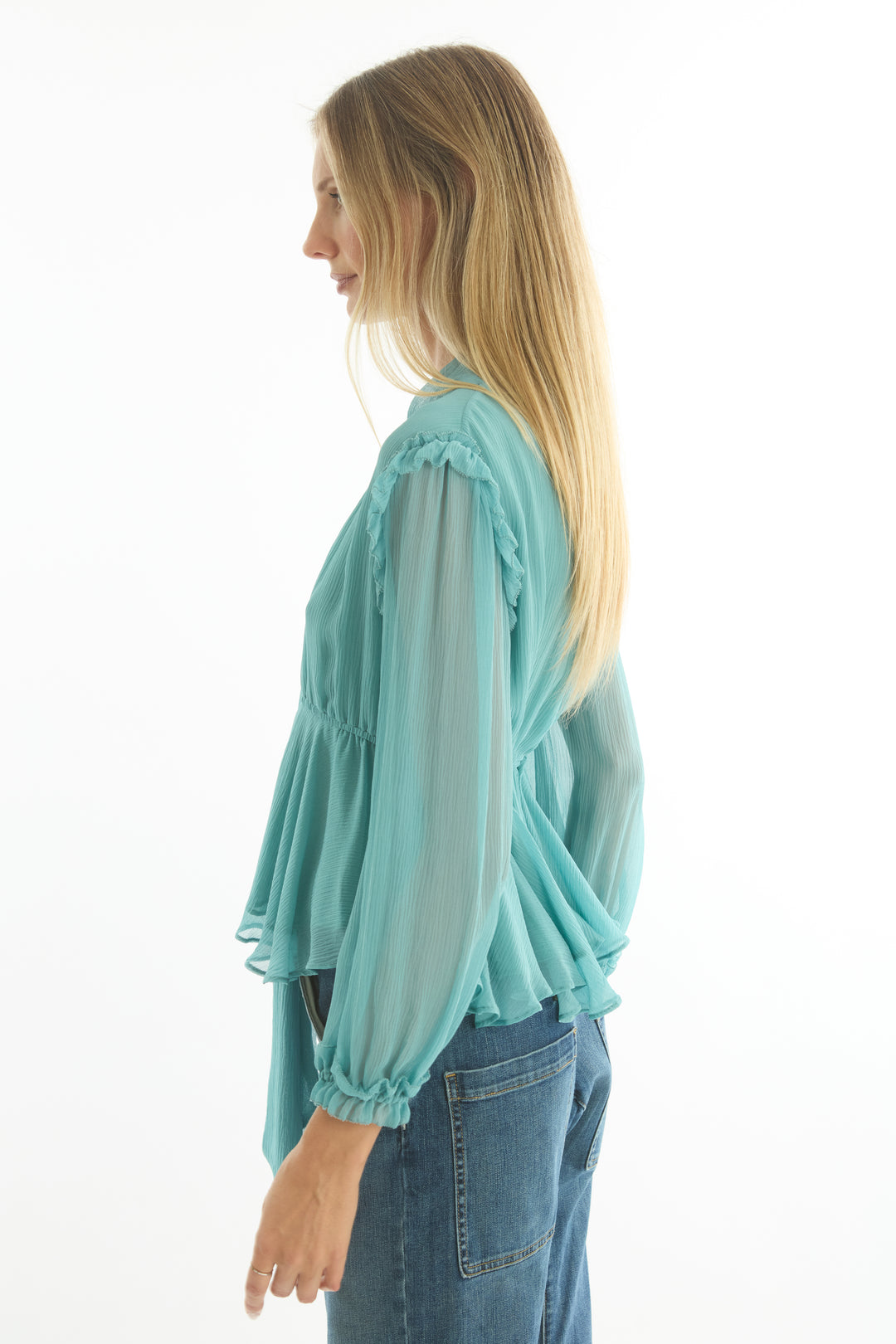 Camila Blouse - 100% Organic Silk Chiffon
