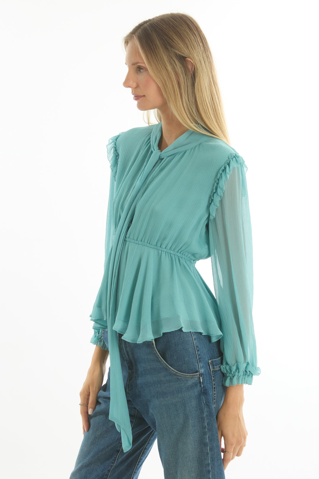 Camila Blouse - 100% Organic Silk Chiffon