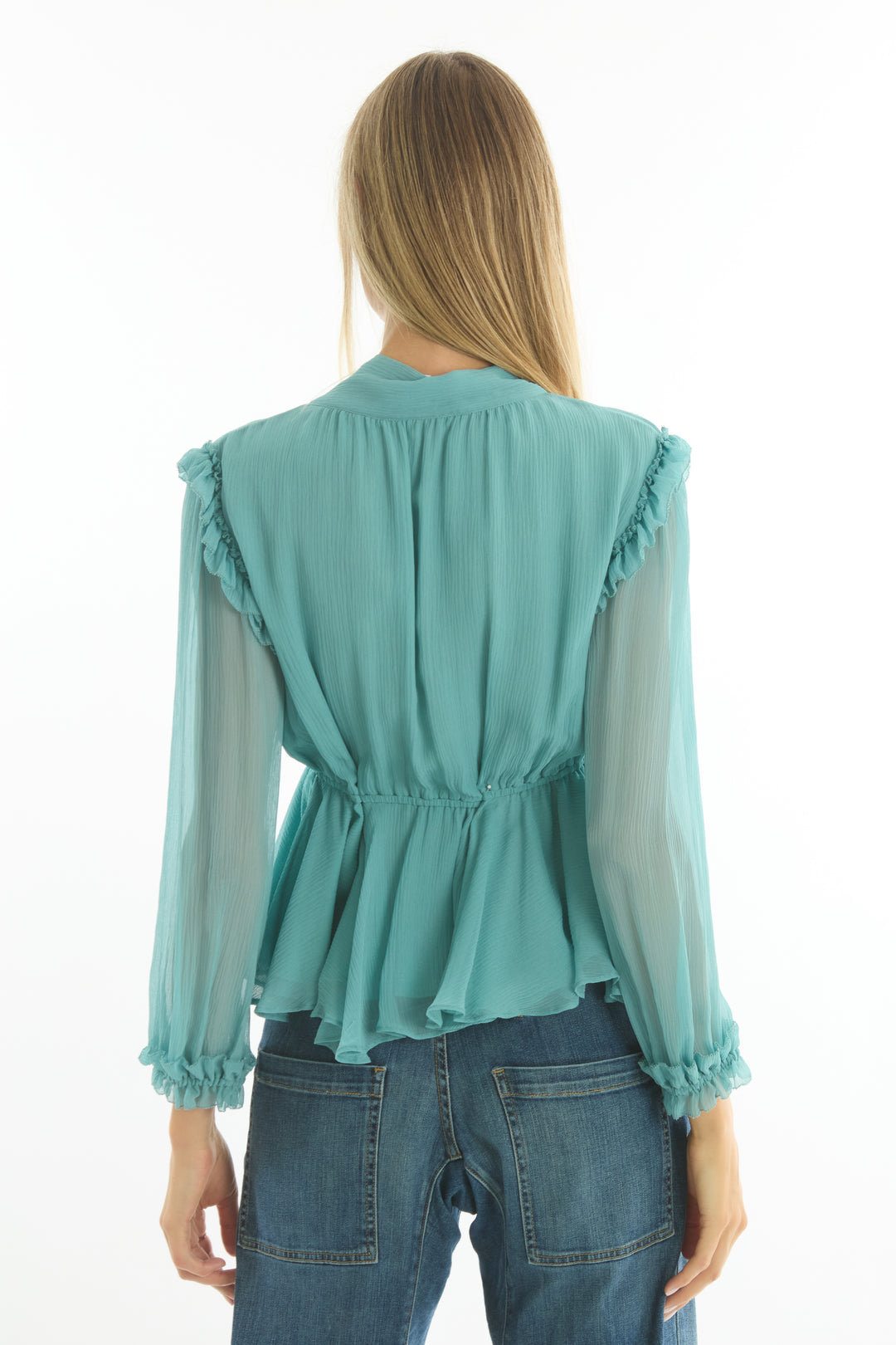 Camila Blouse - 100% Organic Silk Chiffon