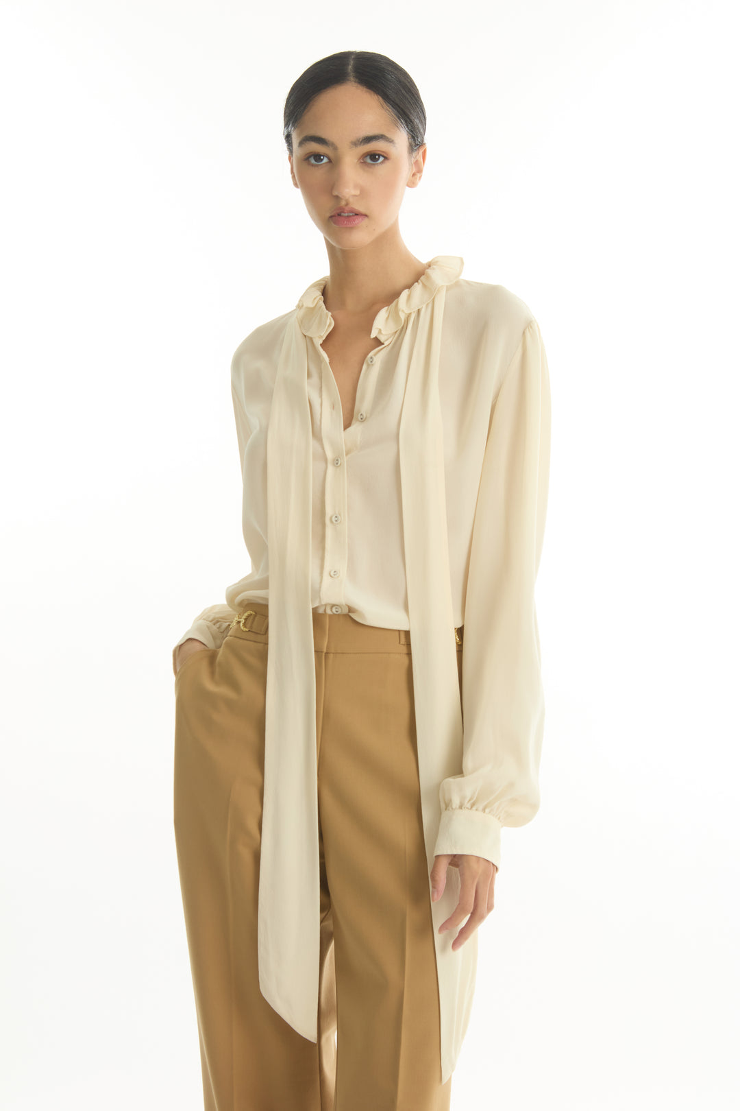 Maribelle Blouse - Silk Double Georgette