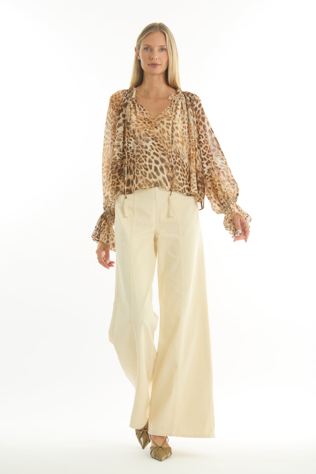Cambria Blouse - 100% Organic Silk Chiffon