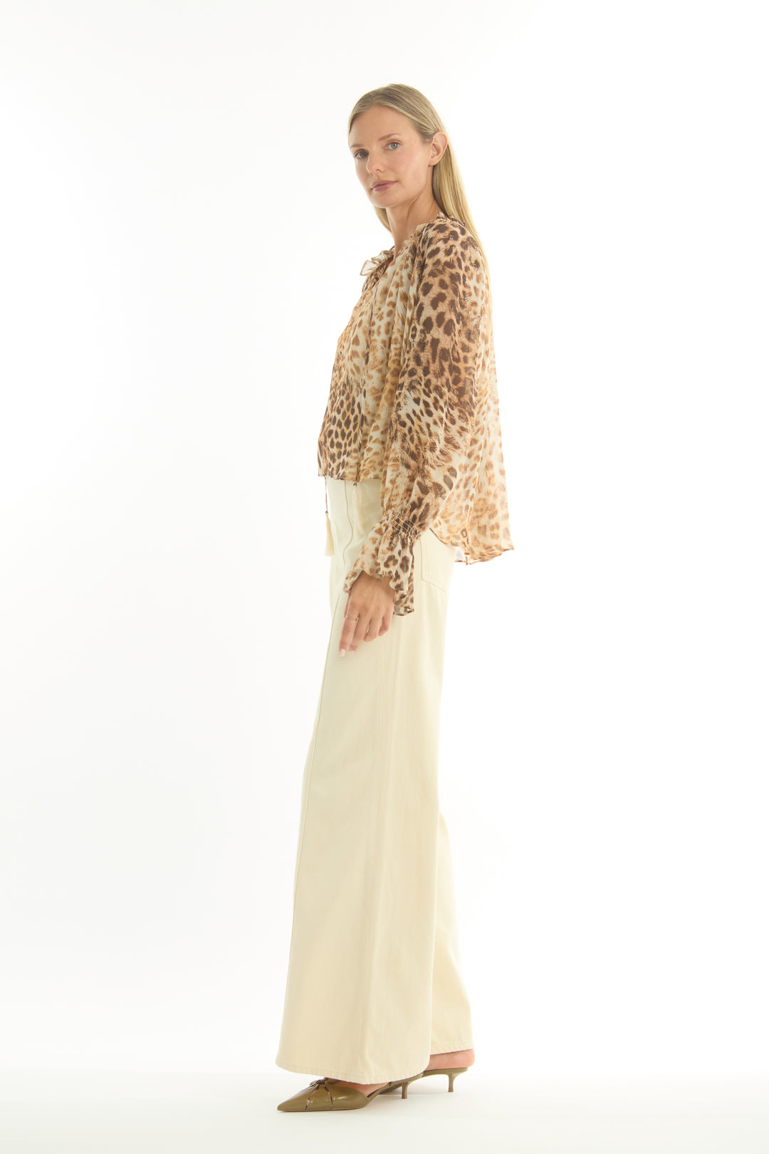 Cambria Blouse - 100% Organic Silk Chiffon