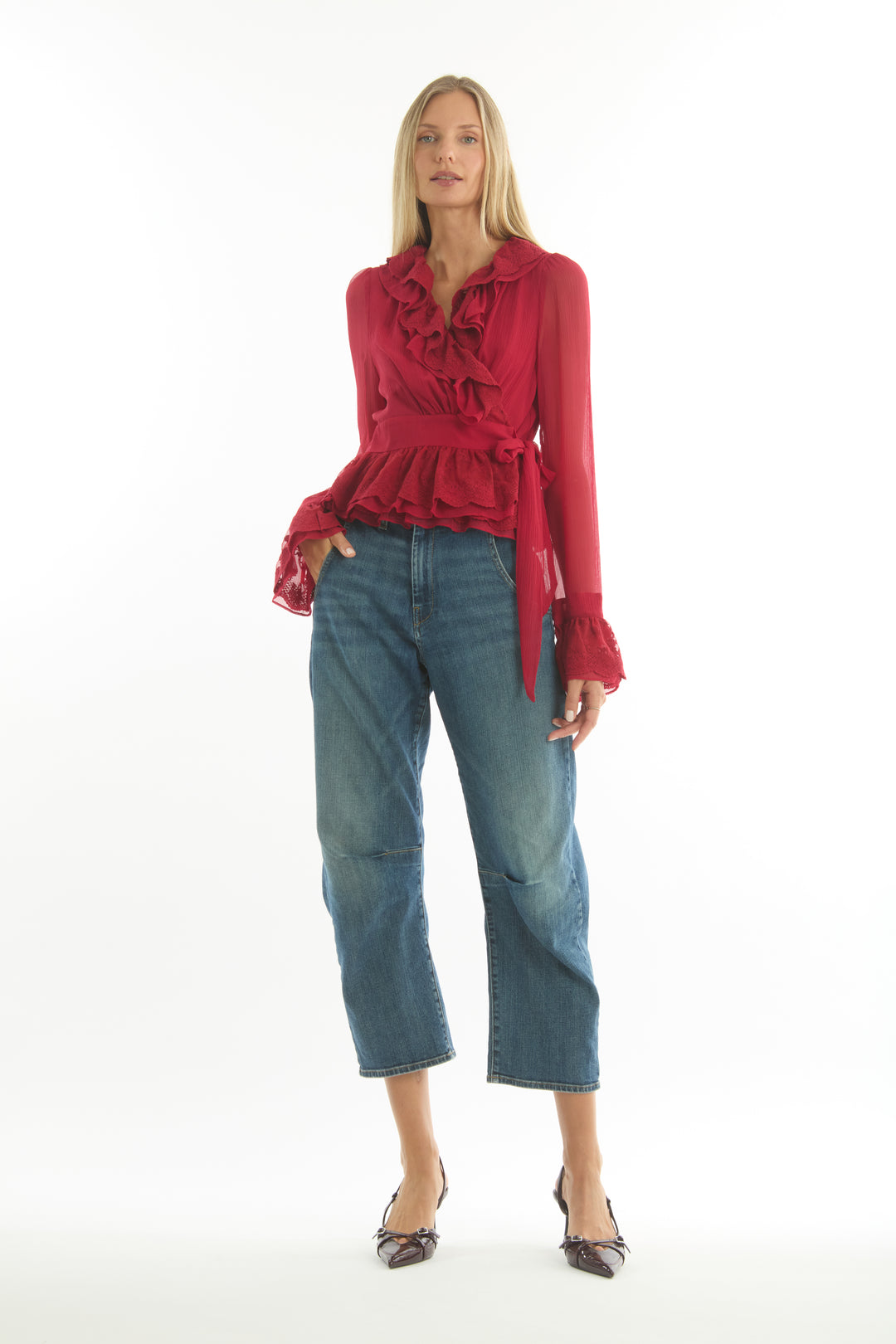 Poet Blouse - 100% Organic Silk Chiffon