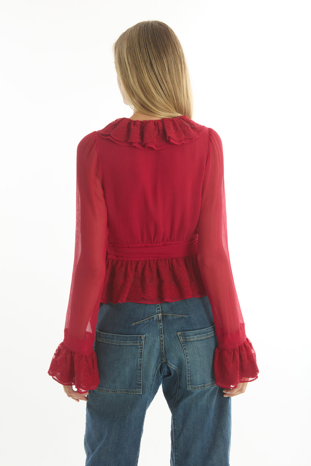 Poet Blouse - 100% Organic Silk Chiffon