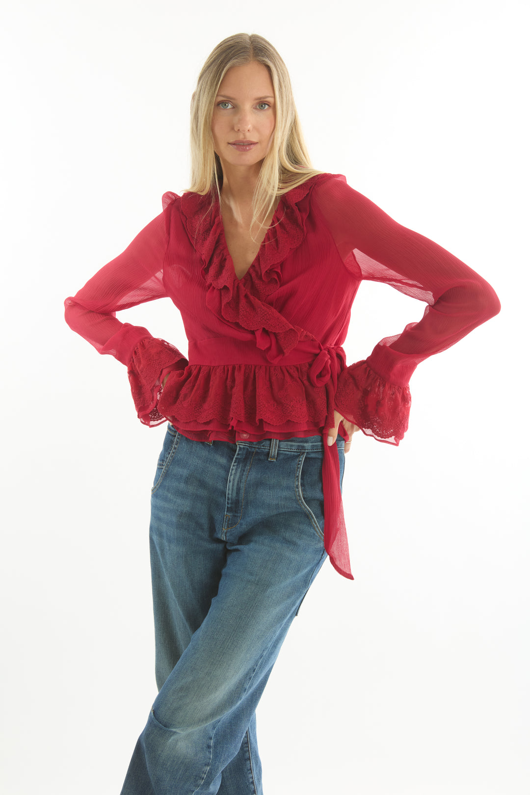 Poet Blouse - 100% Organic Silk Chiffon