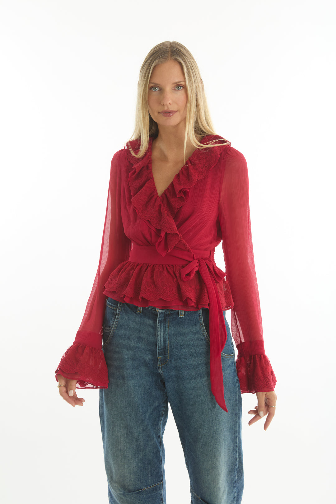 Poet Blouse - 100% Organic Silk Chiffon
