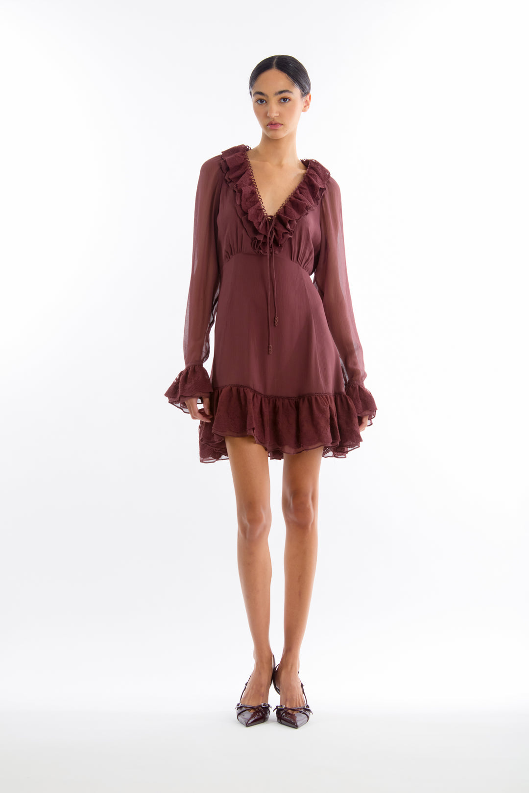 Poet Dress - 100% Organic Silk Chiffon