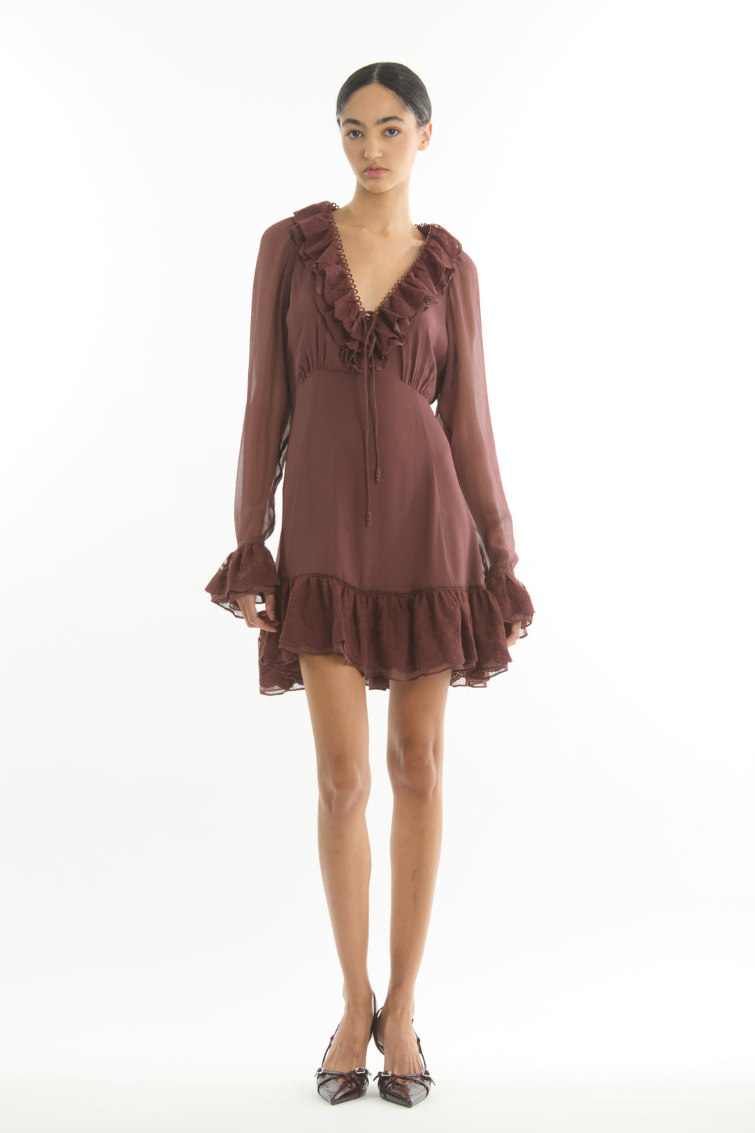 Poet Dress - 100% Organic Silk Chiffon