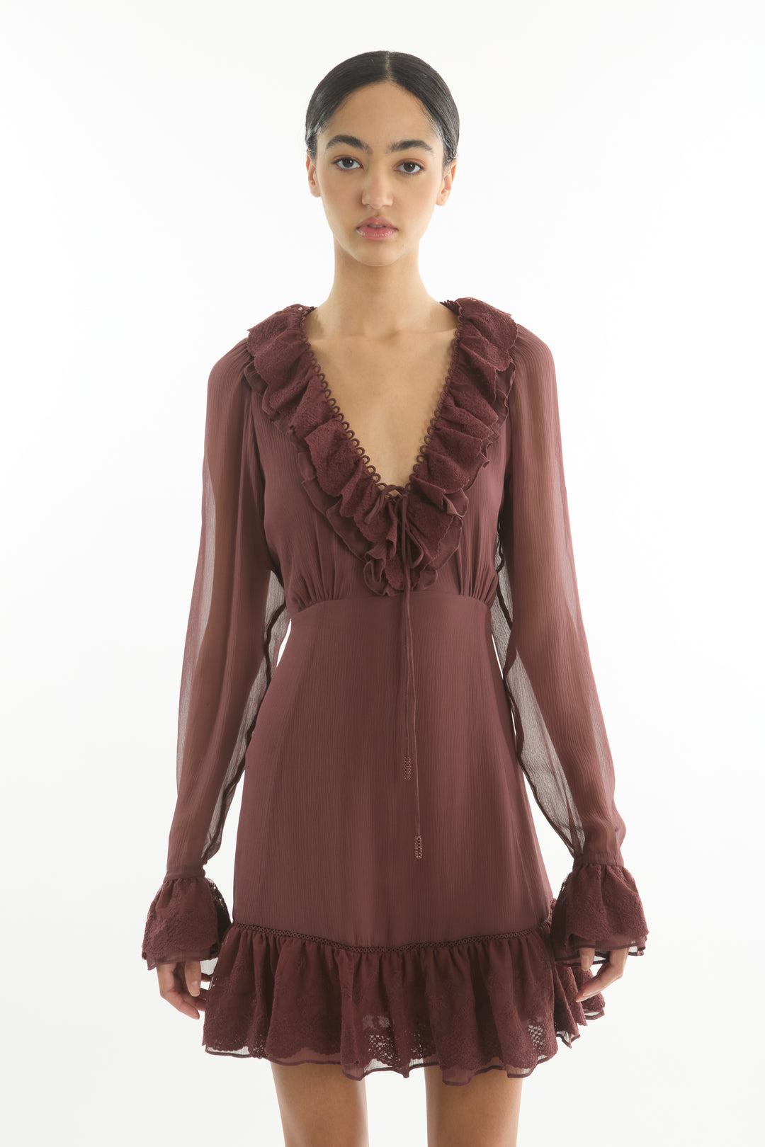 Poet Dress - 100% Organic Silk Chiffon