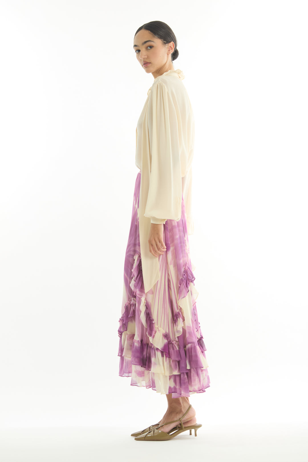 Channah Skirt - 100% Organic Silk Chiffon