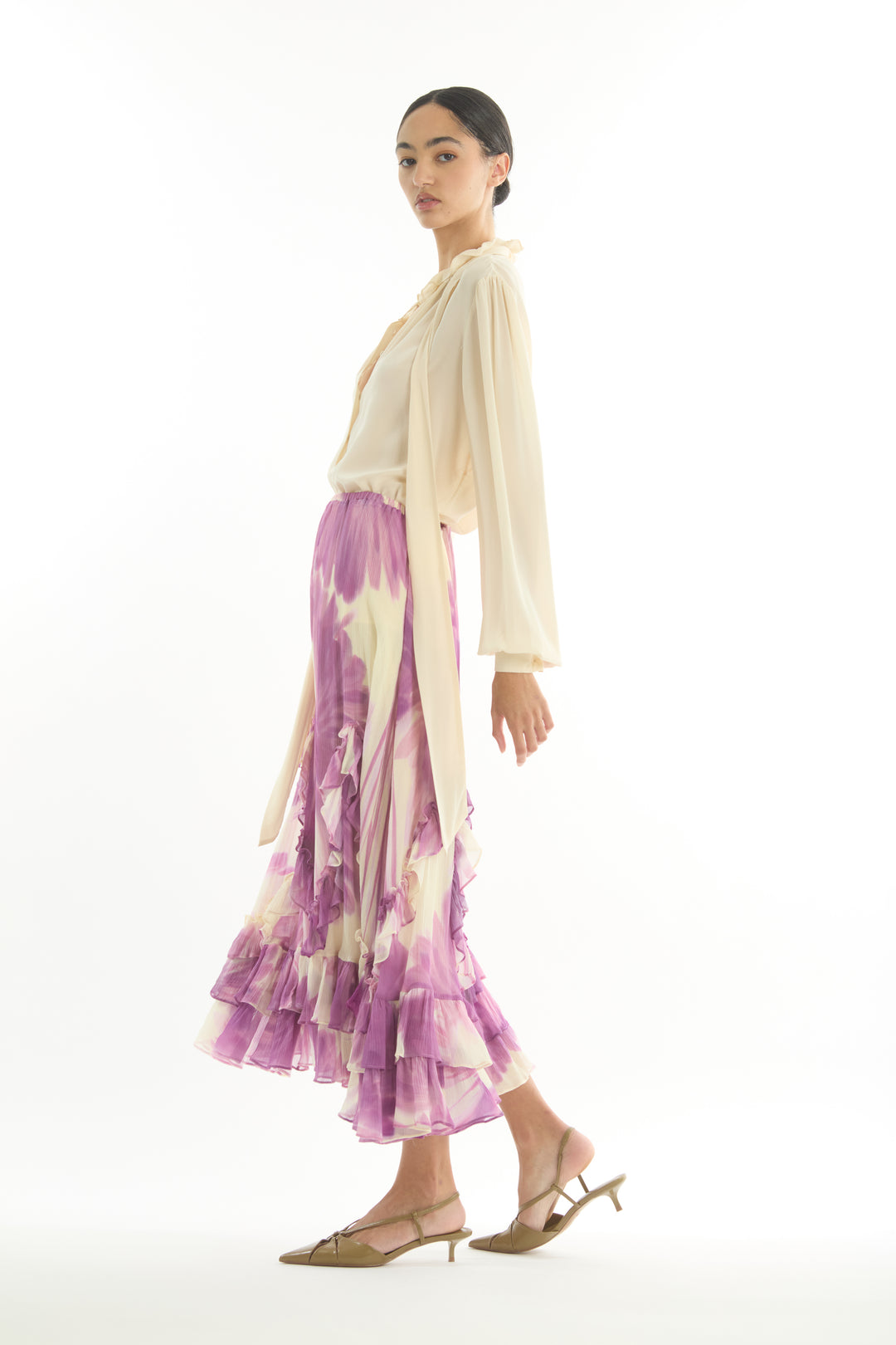 Channah Skirt - 100% Organic Silk Chiffon