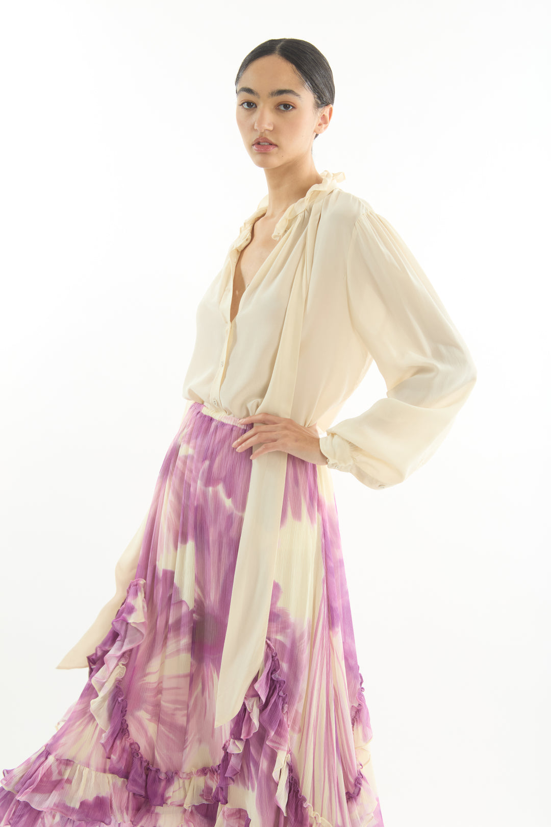 Maribelle Blouse - Silk Double Georgette