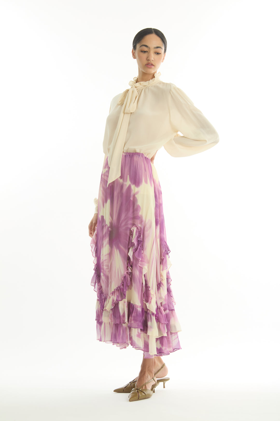Channah Skirt - 100% Organic Silk Chiffon