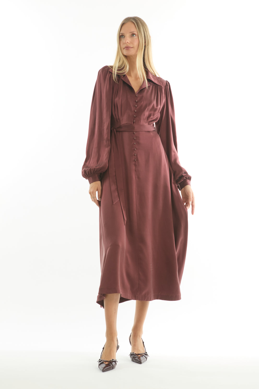 Polly Dress - 100% Organic Sand-Washed Silk