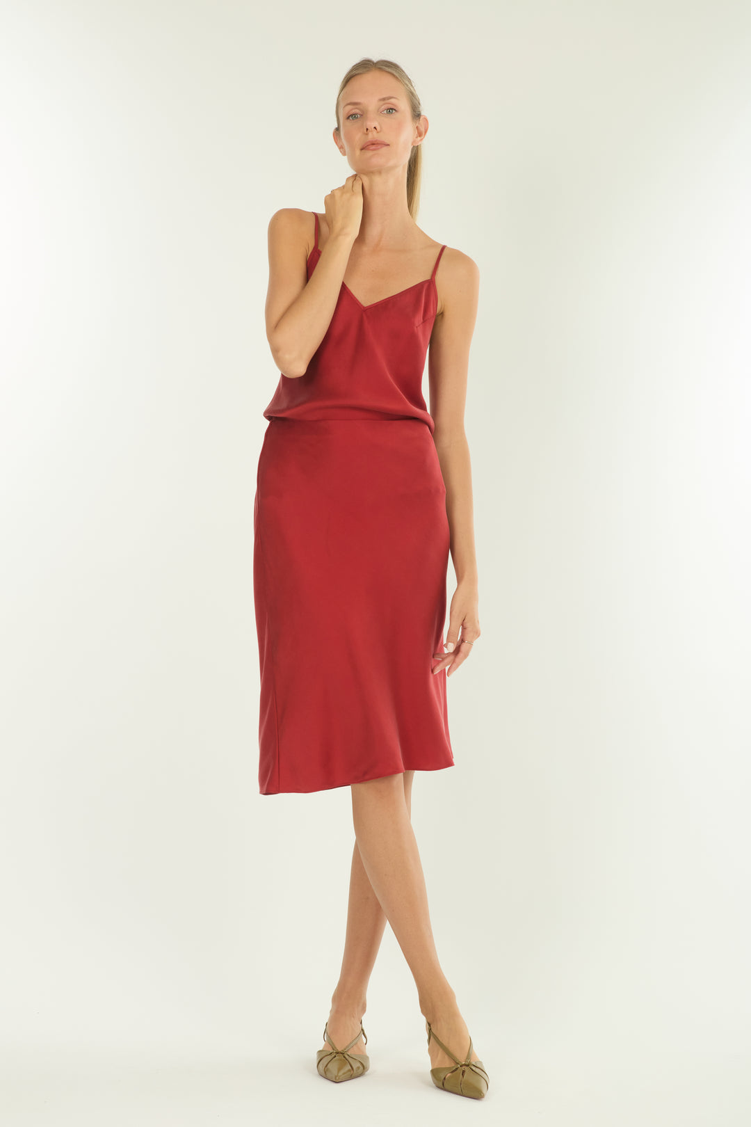 Adina Cami Top - 100% Organic Sand-Washed Silk