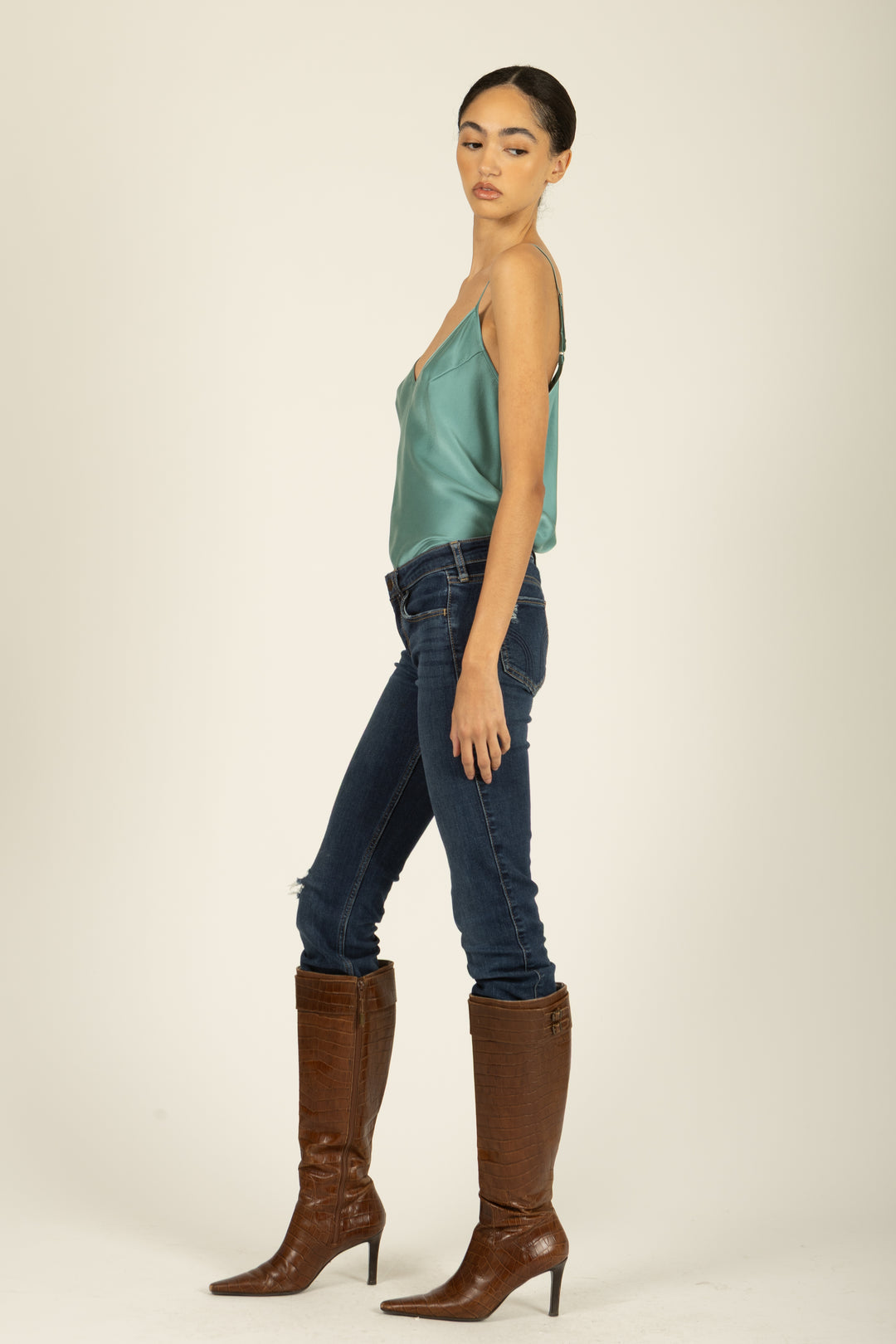 Adina Cami Top - 100% Organic Sand-Washed Silk