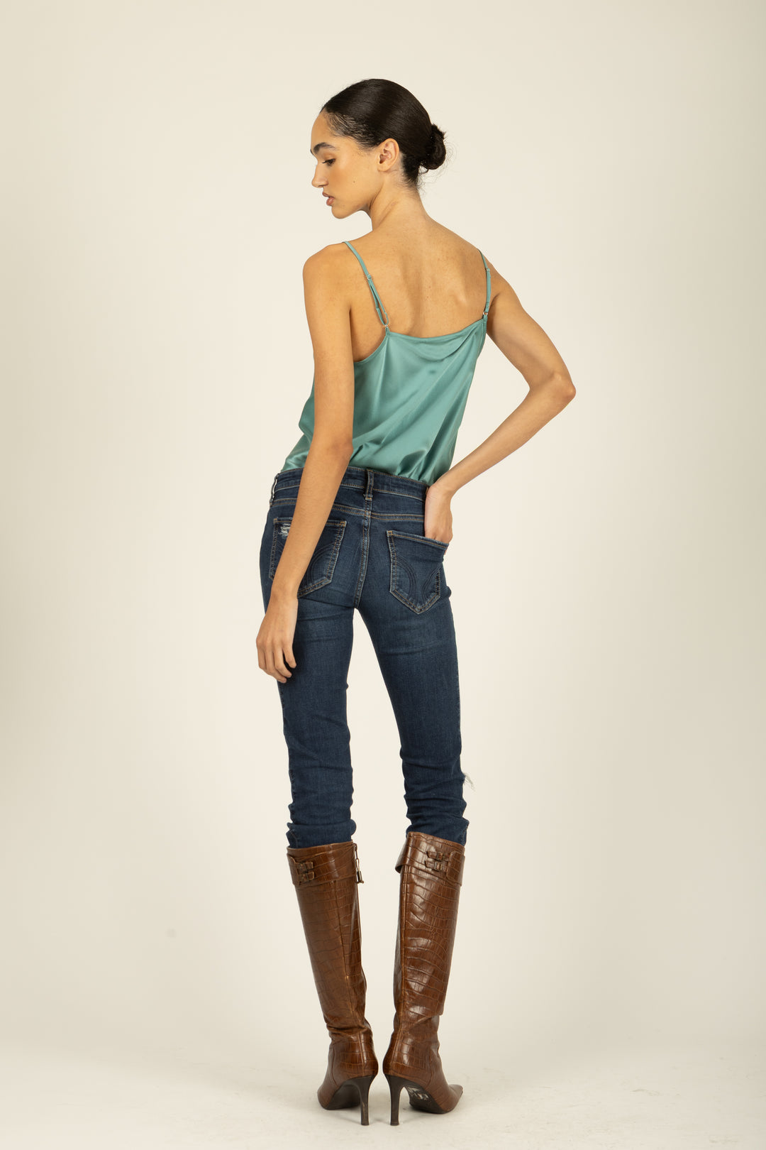 Adina Cami Top - 100% Organic Sand-Washed Silk