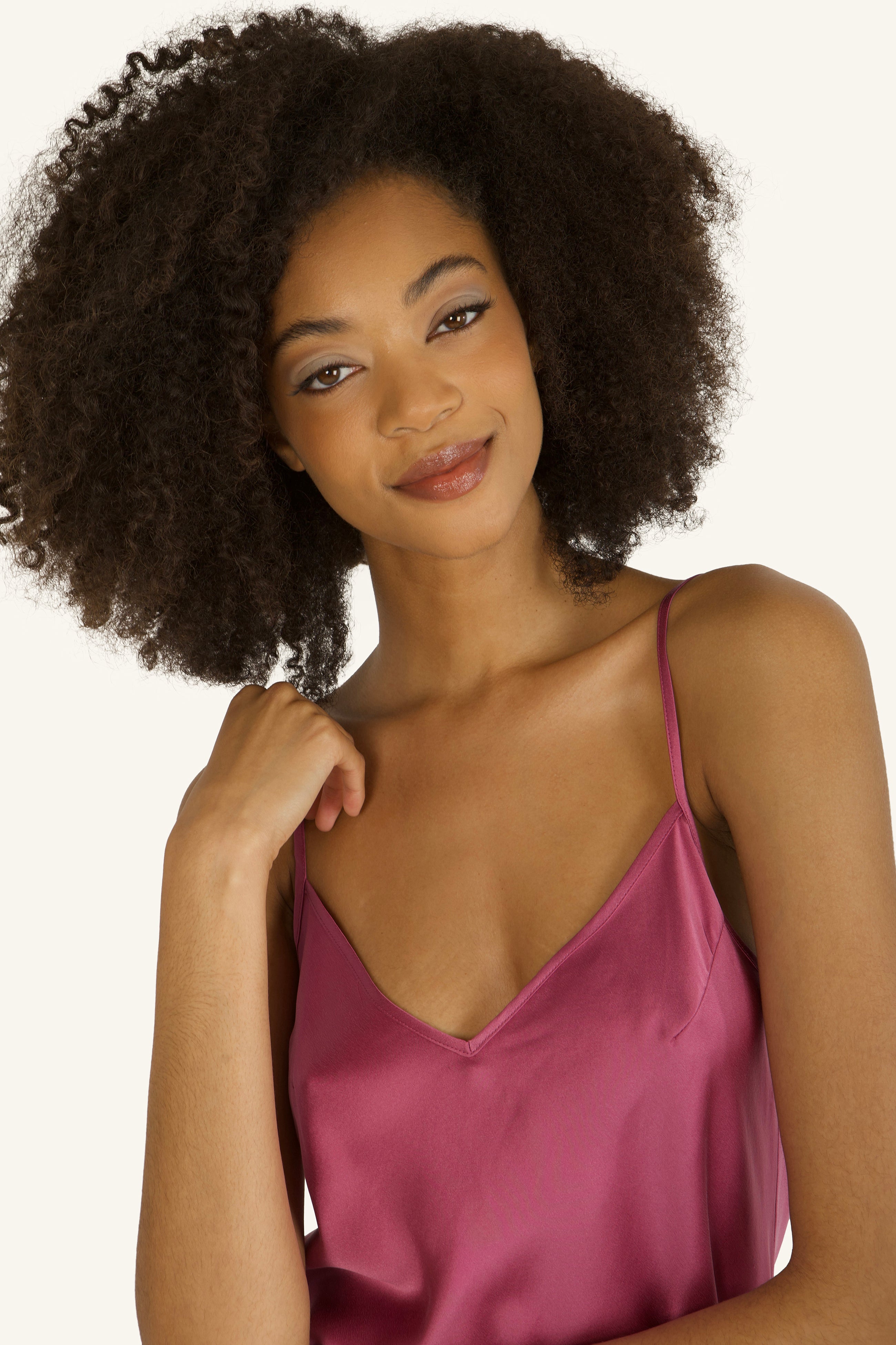 Adina Cami Top - 100% Organic Sand-Washed Silk – SECRET MISSION
