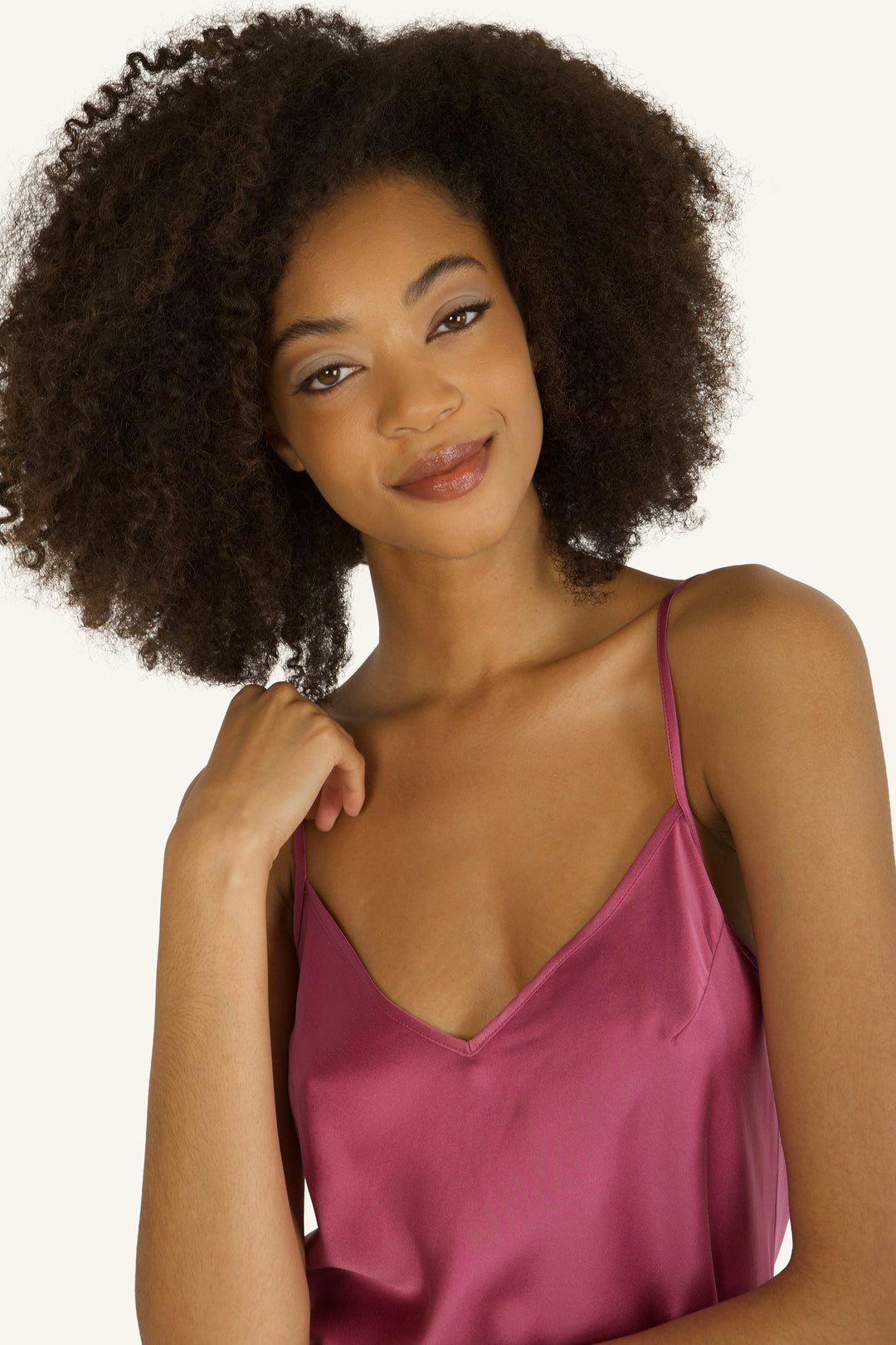 Adina Cami Top - 100% Organic Sand-Washed Silk