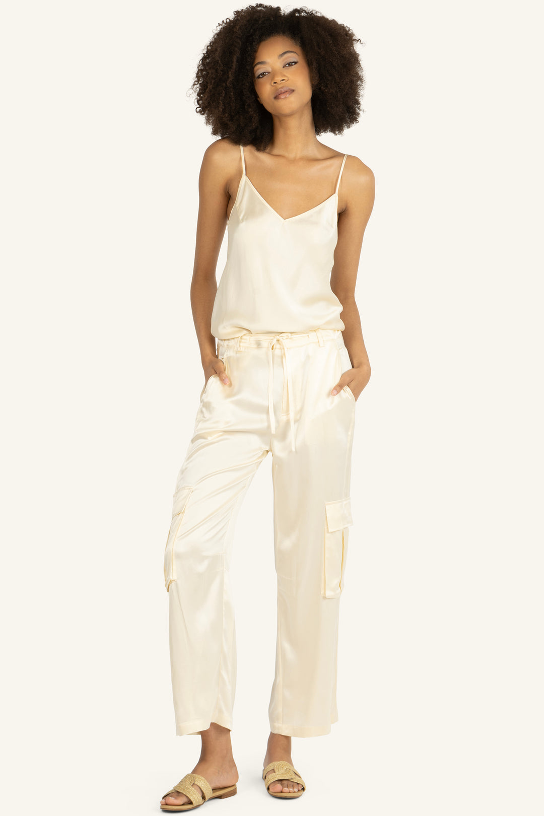 Lyla Pants - 100% Organic Sand-Washed Silk