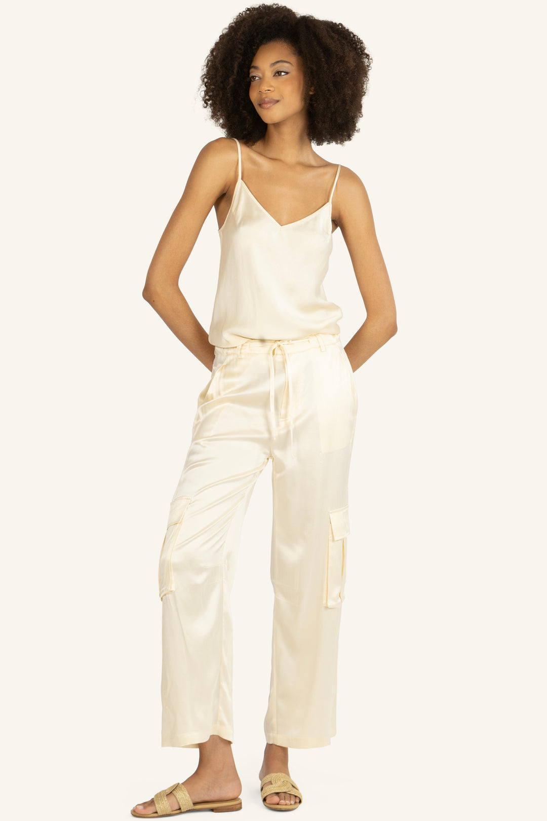 Lyla Pants - 100% Organic Sand-Washed Silk