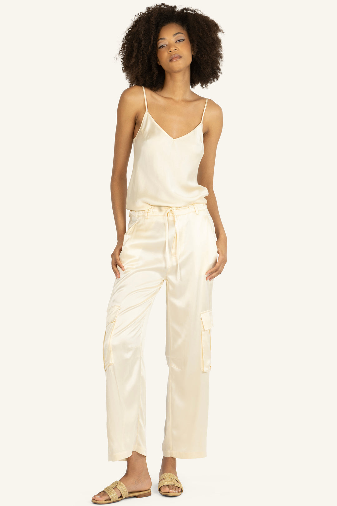 Lyla Pants - 100% Organic Sand-Washed Silk