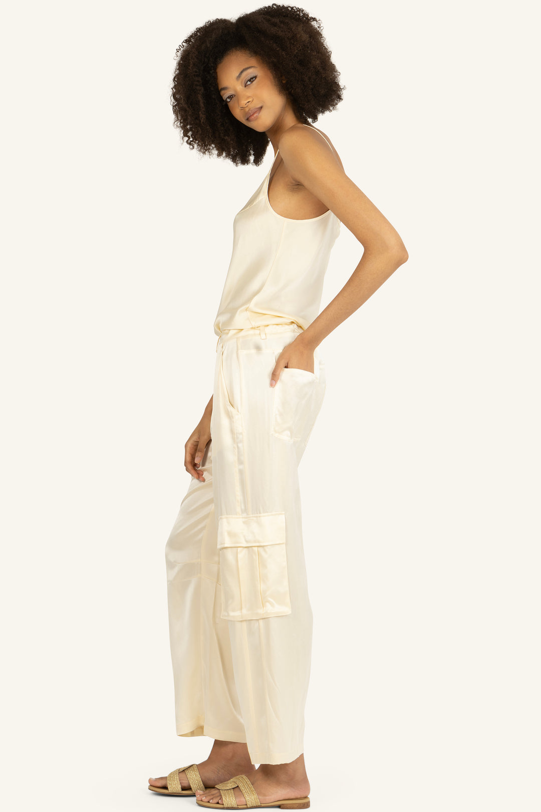 Lyla Pants - 100% Organic Sand-Washed Silk