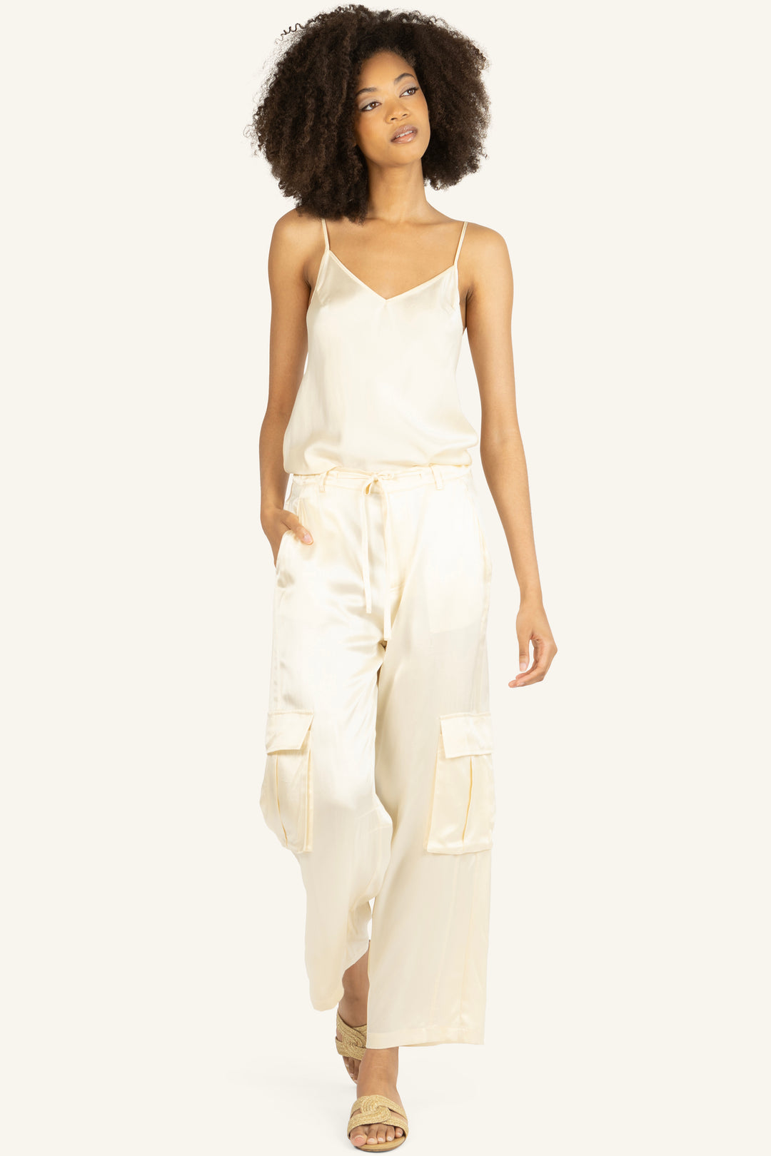 Lyla Pants - 100% Organic Sand-Washed Silk