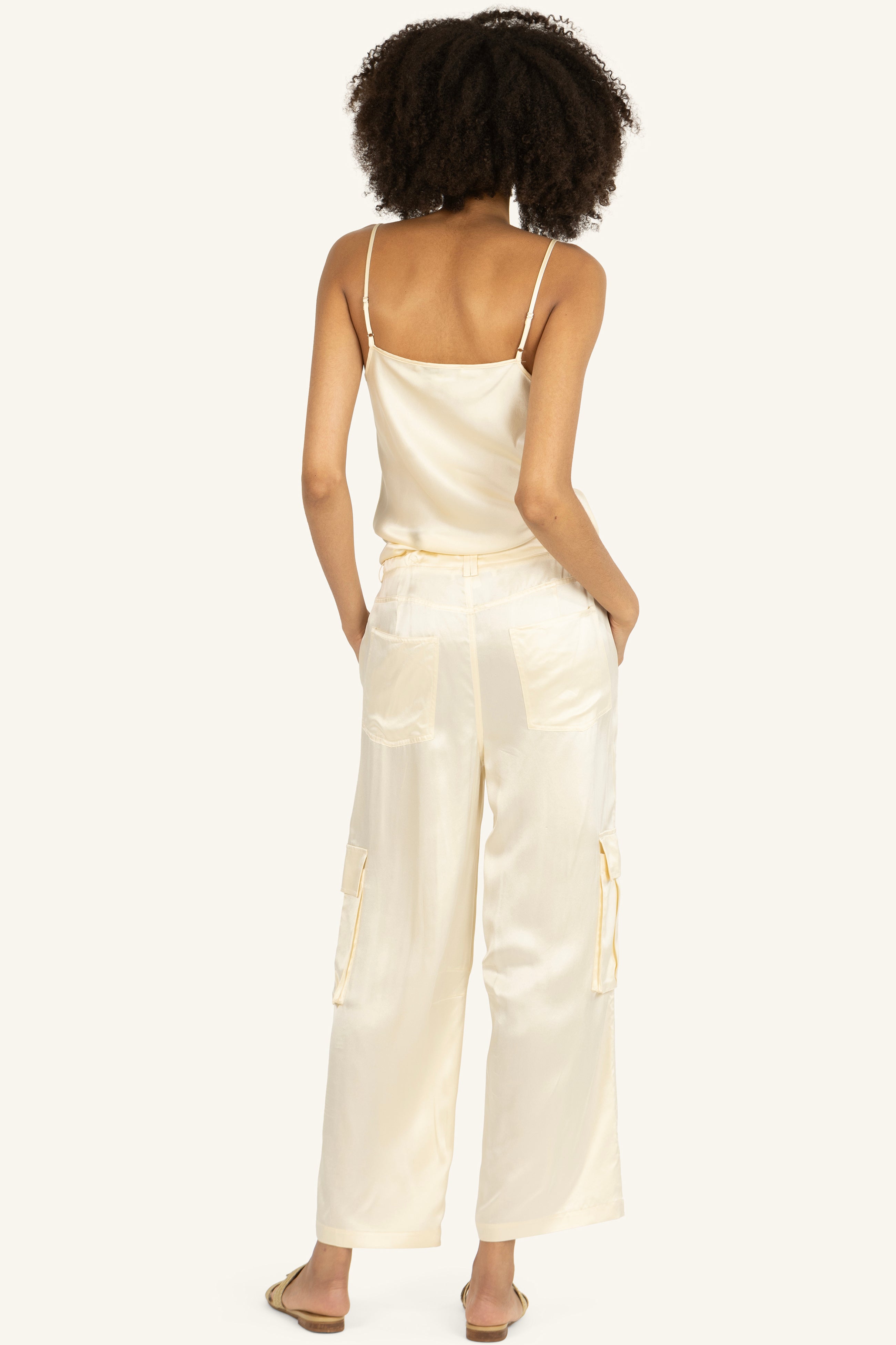 Adina Cami Top - 100% Organic Sand-Washed Silk – SECRET MISSION