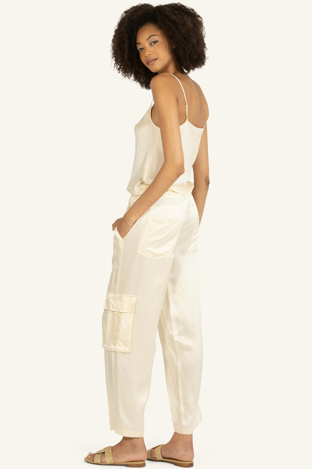 Lyla Pants - 100% Organic Sand-Washed Silk