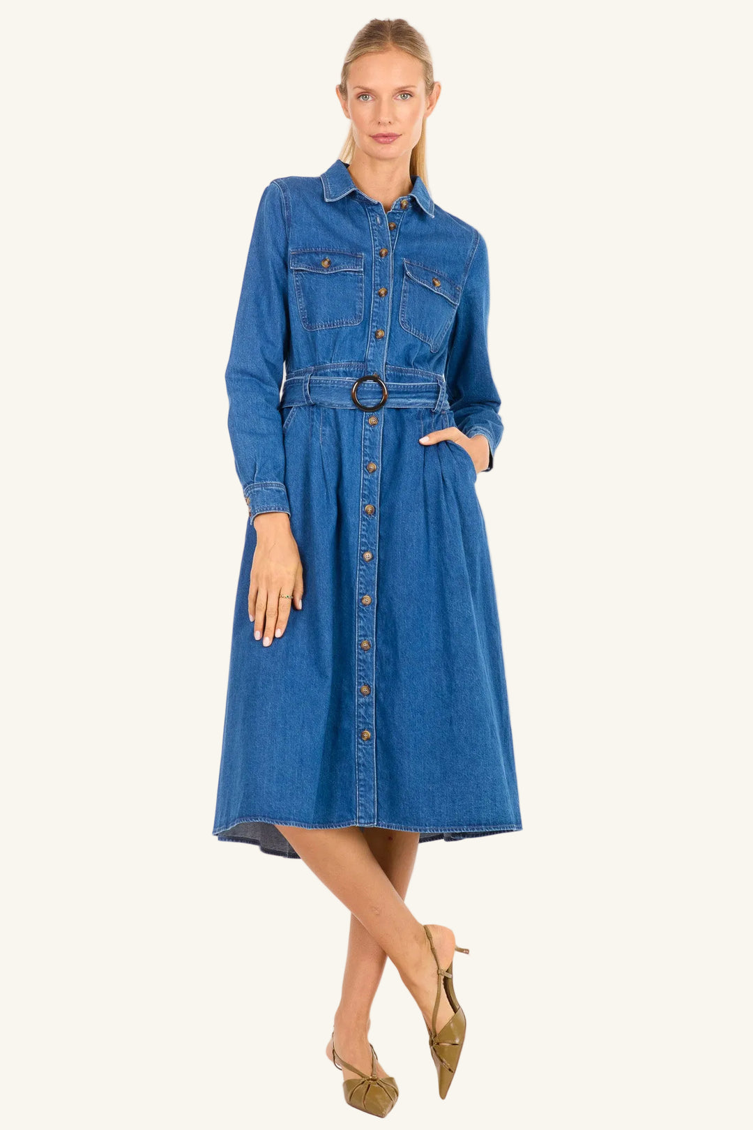 Super Natural by Secret Mission Women's Arrowleigh Dress - Denim Garment Wash Super Natural by Secret Mission Women's Arrowleigh Dress - Denim Garment Wash