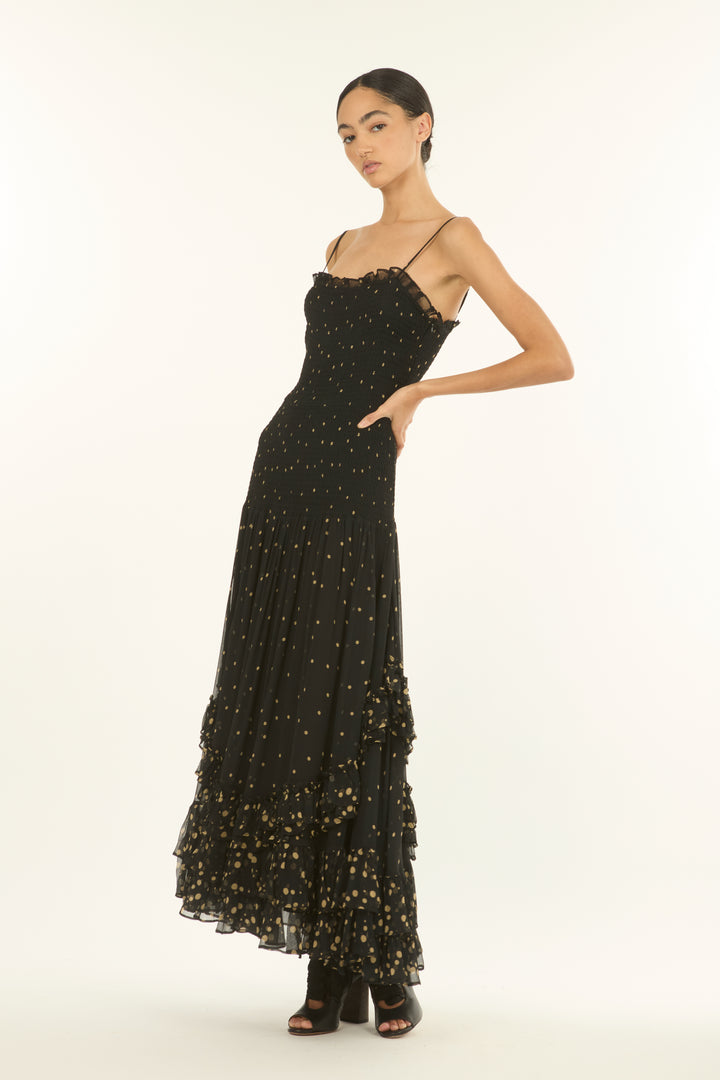 Bianca Maxi Dress - 100% Organic Silk Chiffon